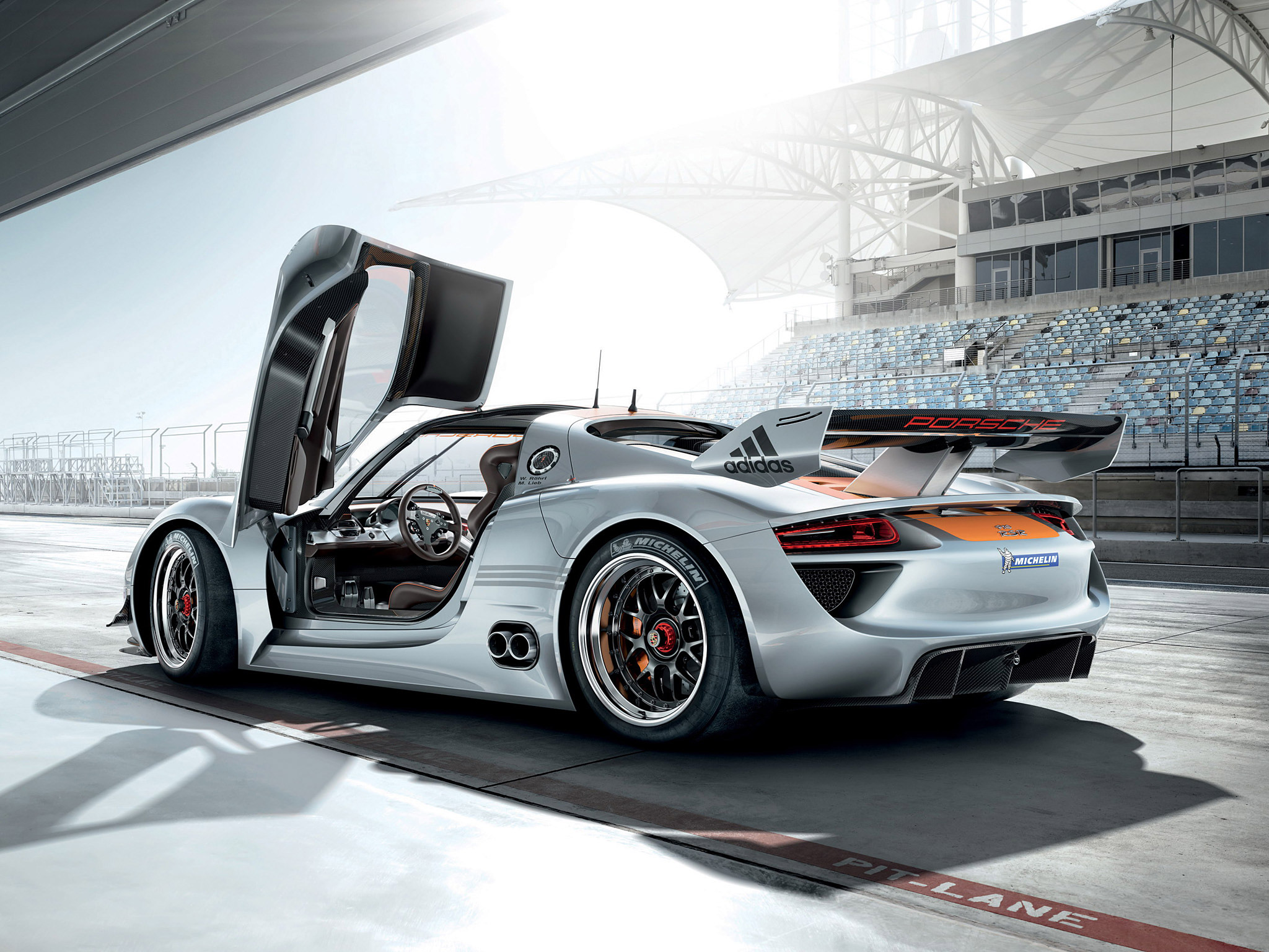 Download mobile wallpaper Porsche, Car, Vehicles, Silver Car, Porsche 918 Rsr Concept for free.