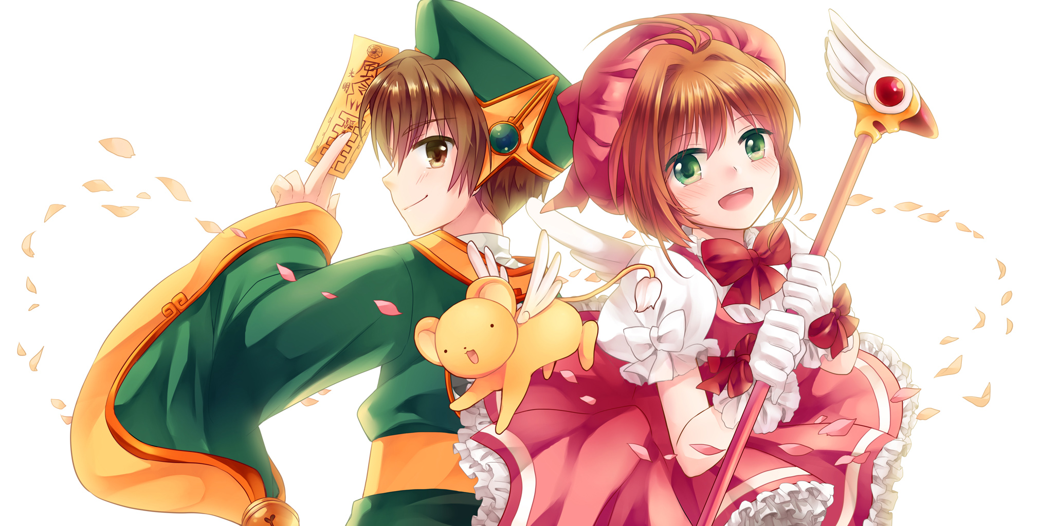 Free download wallpaper Anime, Cardcaptor Sakura, Sakura Kinomoto, Syaoran Li on your PC desktop
