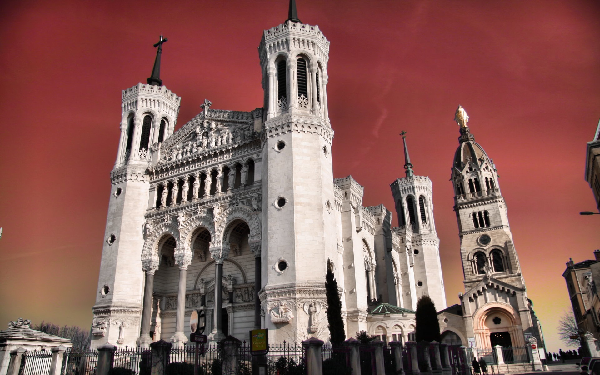 PCデスクトップにバシリカ, 宗教的, フルヴィエール ノートルダム大聖堂画像を無料でダウンロード