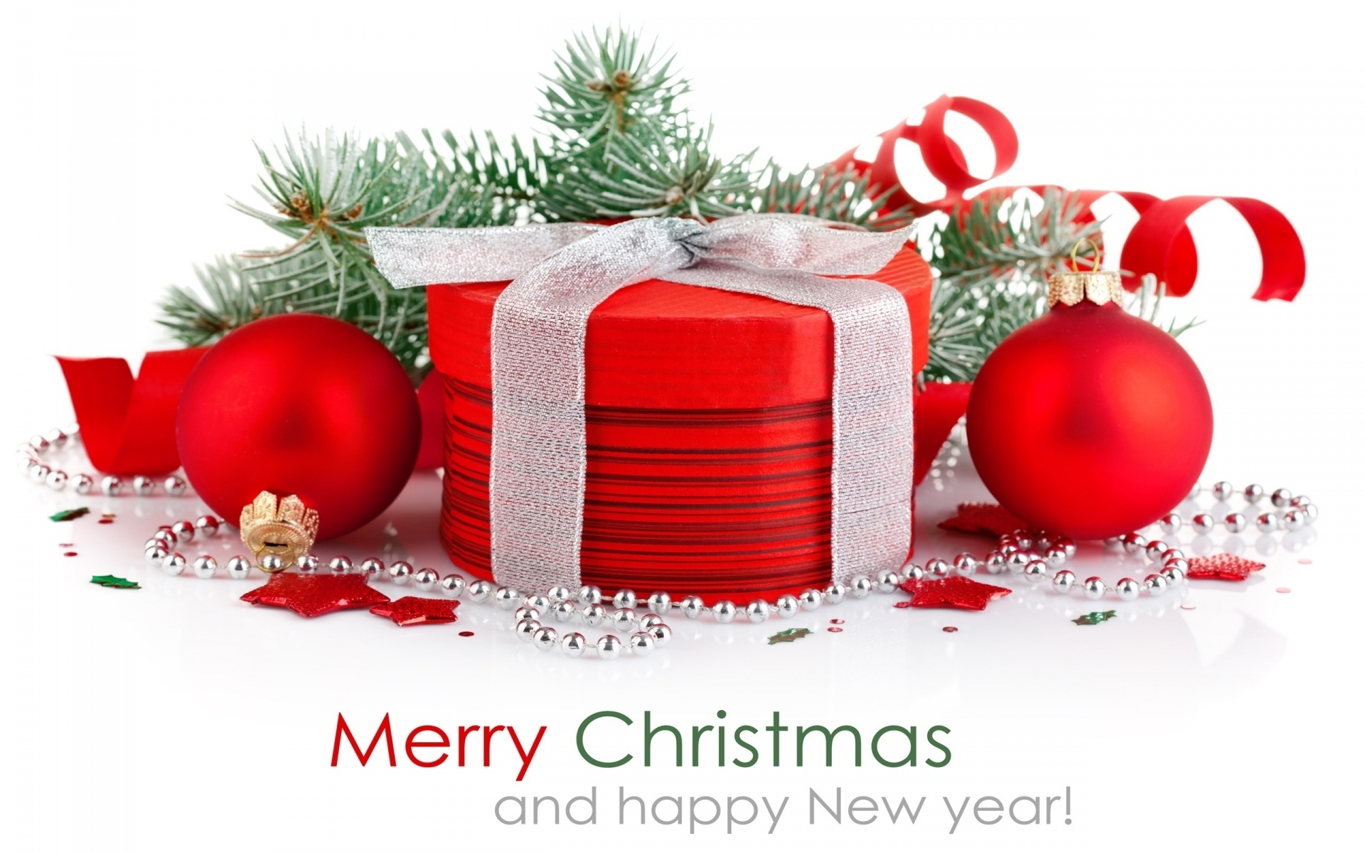 Free download wallpaper New Year, Holiday, Gift, Decoration, Merry Christmas, Happy New Year on your PC desktop