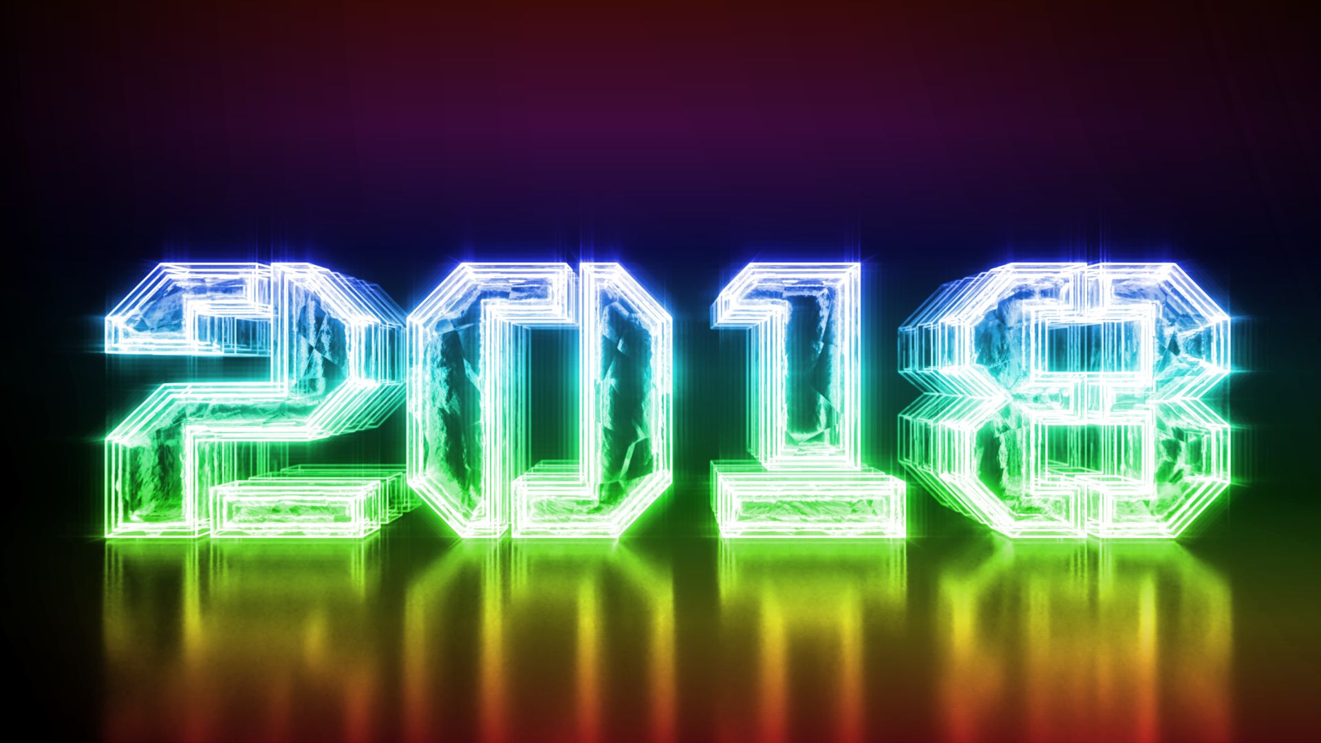 Free download wallpaper New Year, 3D, Holiday, New Year 2018 on your PC desktop