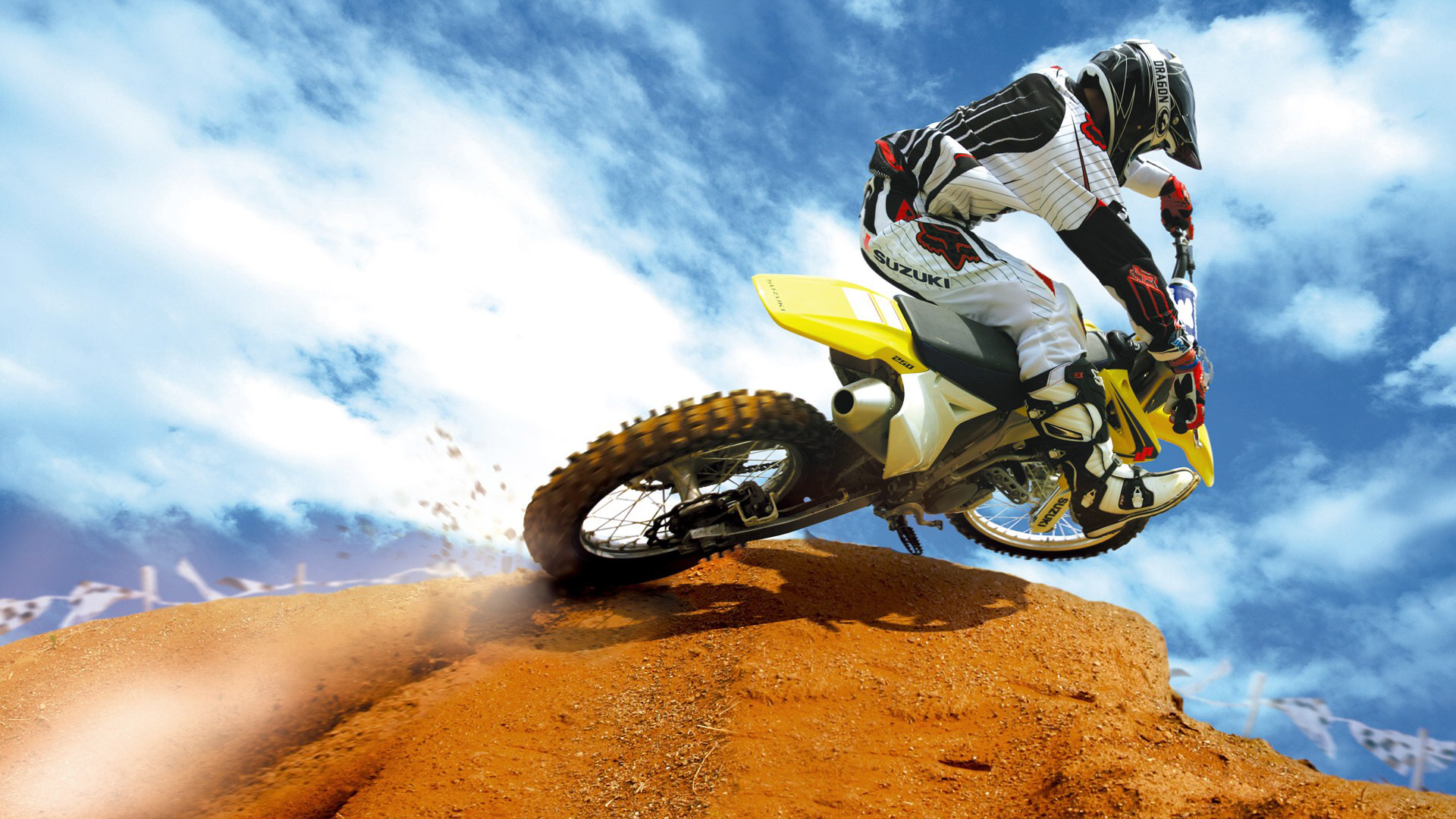228366 Hintergrundbild herunterladen sport, moto cross, suzuki - Bildschirmschoner und Bilder kostenlos