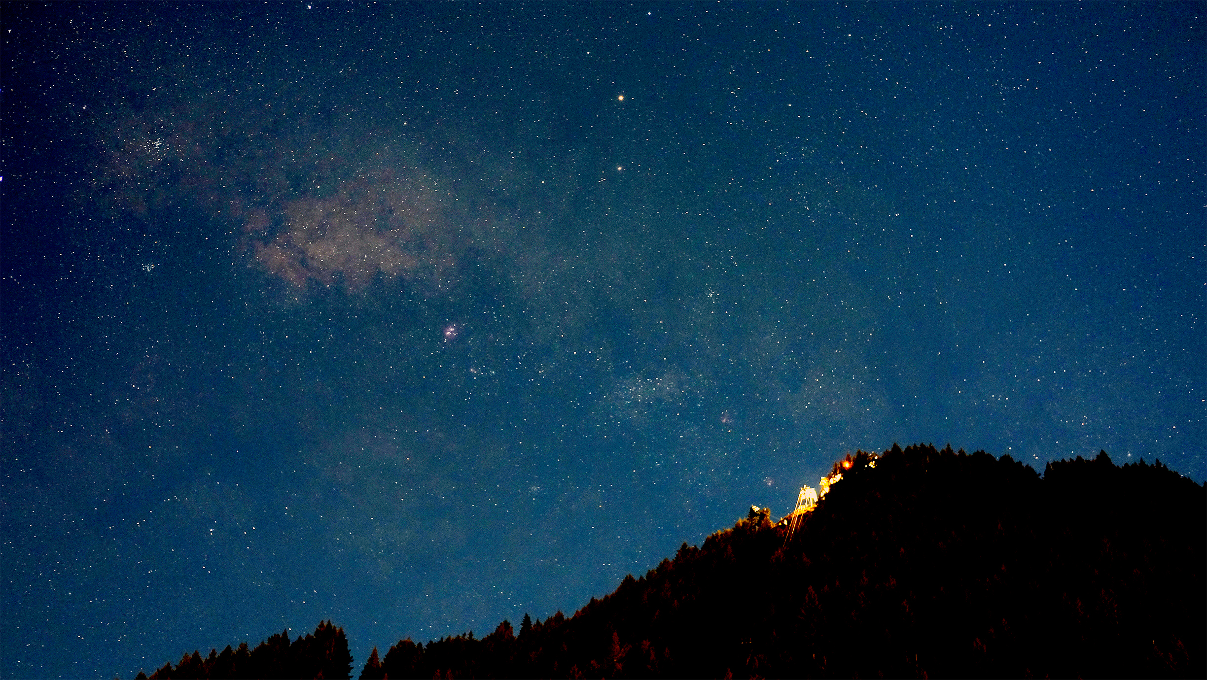 Free download wallpaper Sky, Stars, Night, Mountain, Starry Sky, Earth on your PC desktop