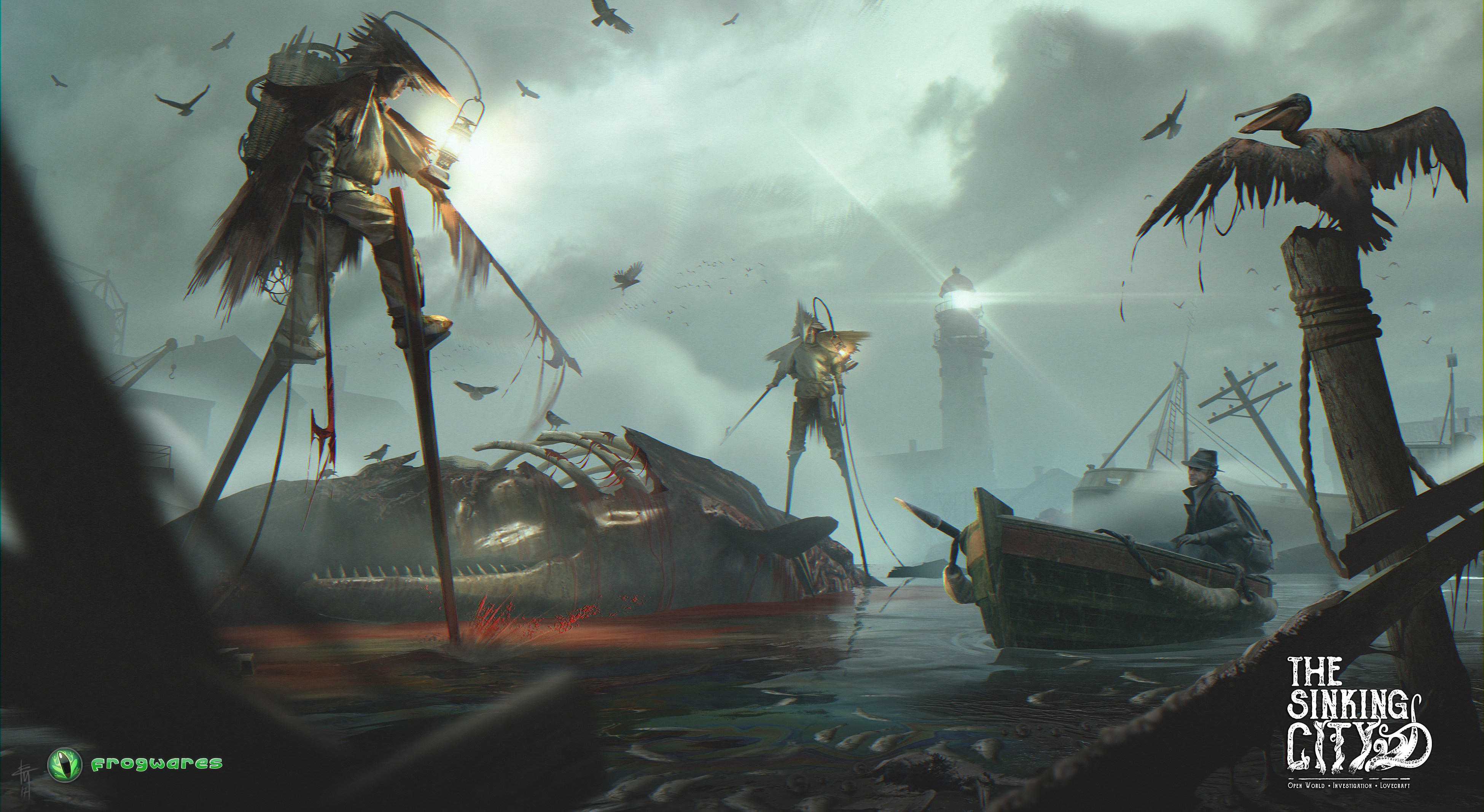 897157 descargar fondo de pantalla videojuego, the sinking city: protectores de pantalla e imágenes gratis