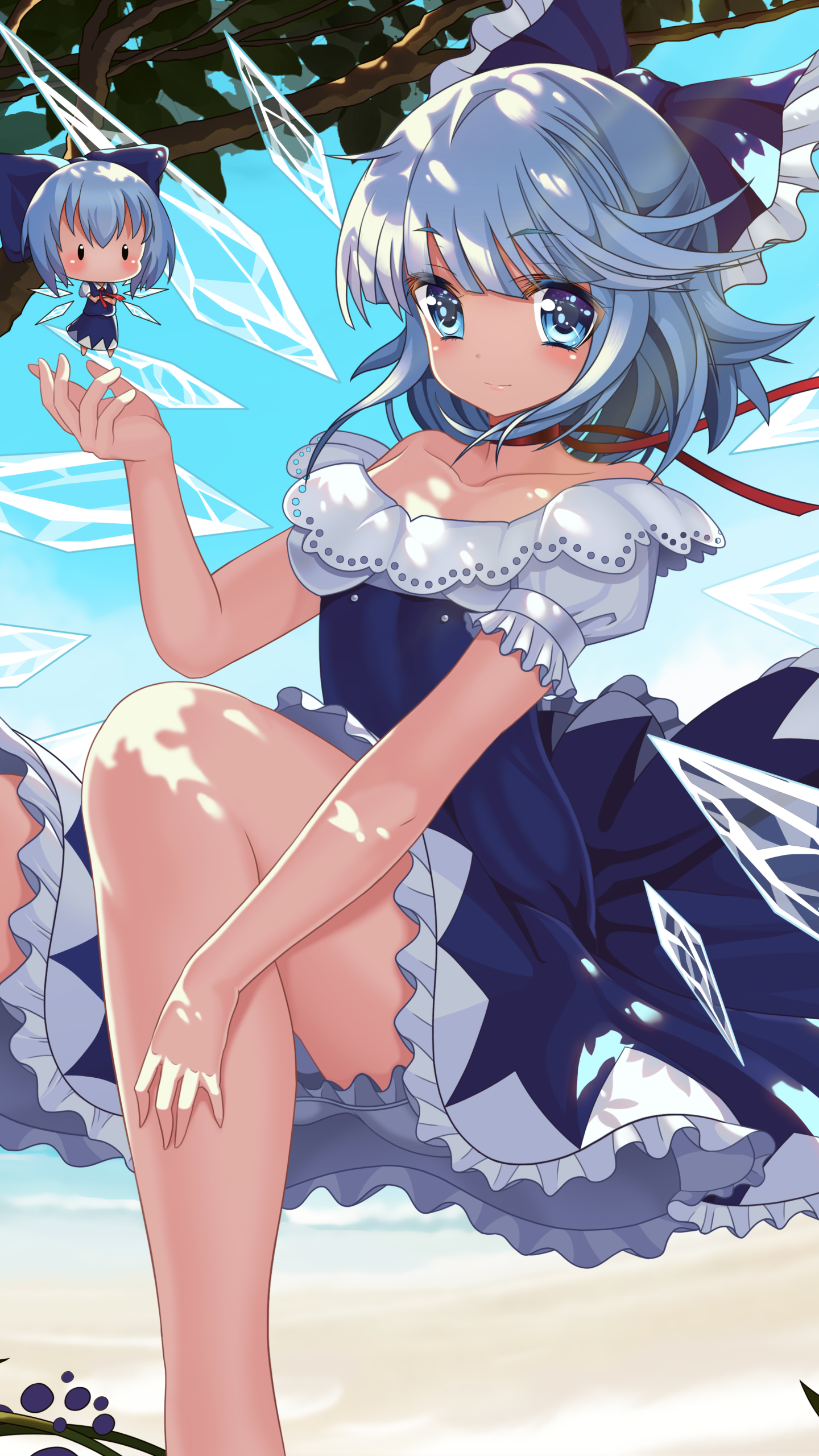 Download mobile wallpaper Anime, Touhou, Cirno (Touhou) for free.