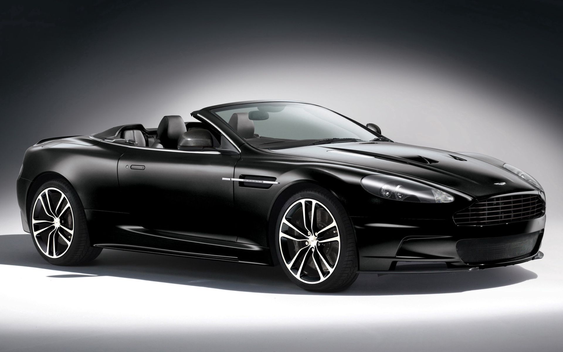 side view, black, aston martin, cars, cabriolet, dbs, carbon edition mobile wallpaper