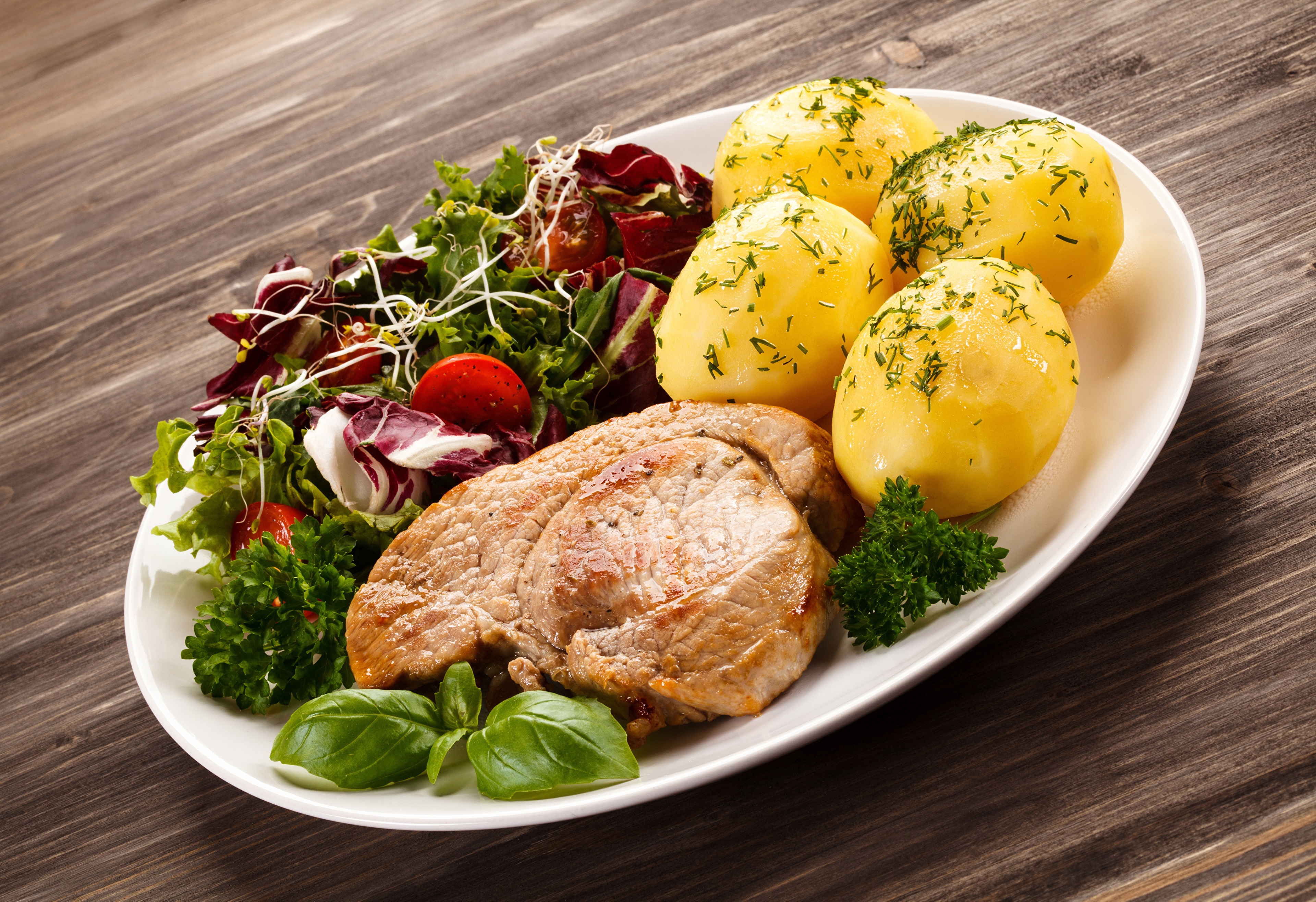 Laden Sie das Gemüse, Fleisch, Kartoffel, Nahrungsmittel-Bild kostenlos auf Ihren PC-Desktop herunter