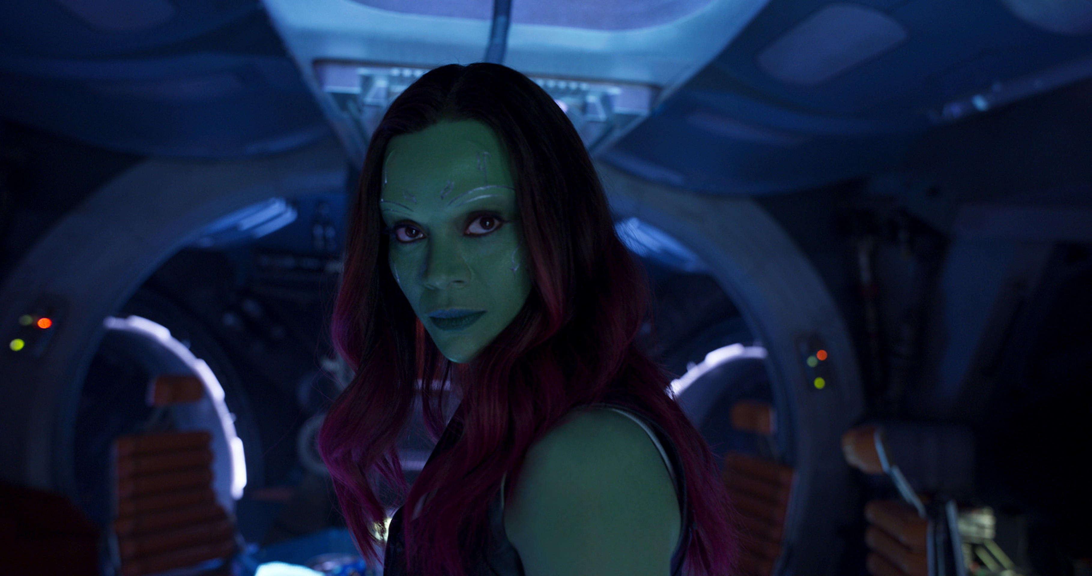 Baixe gratuitamente a imagem Filme, Zoe Saldana, Gamora, Guardiões Da Galáxia Vol 2 na área de trabalho do seu PC