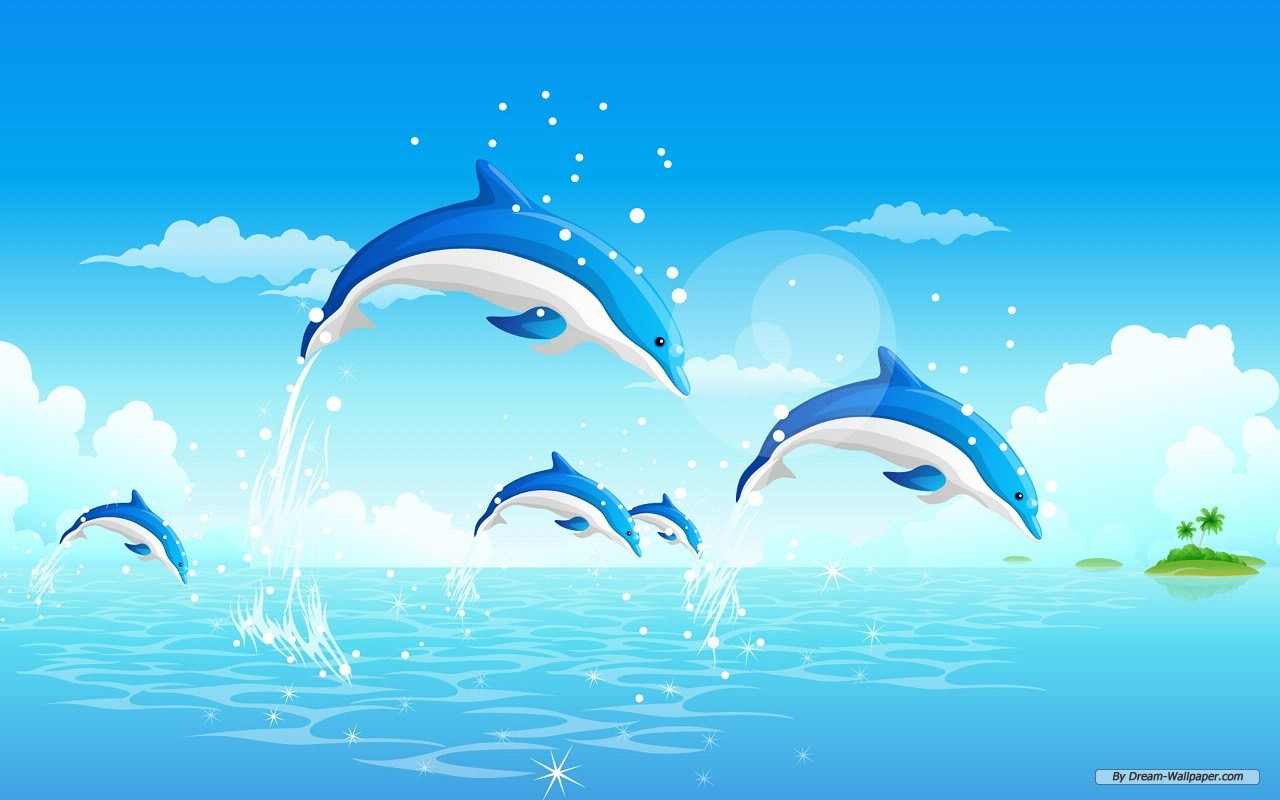 無料モバイル壁紙動物, イルカをダウンロードします。
