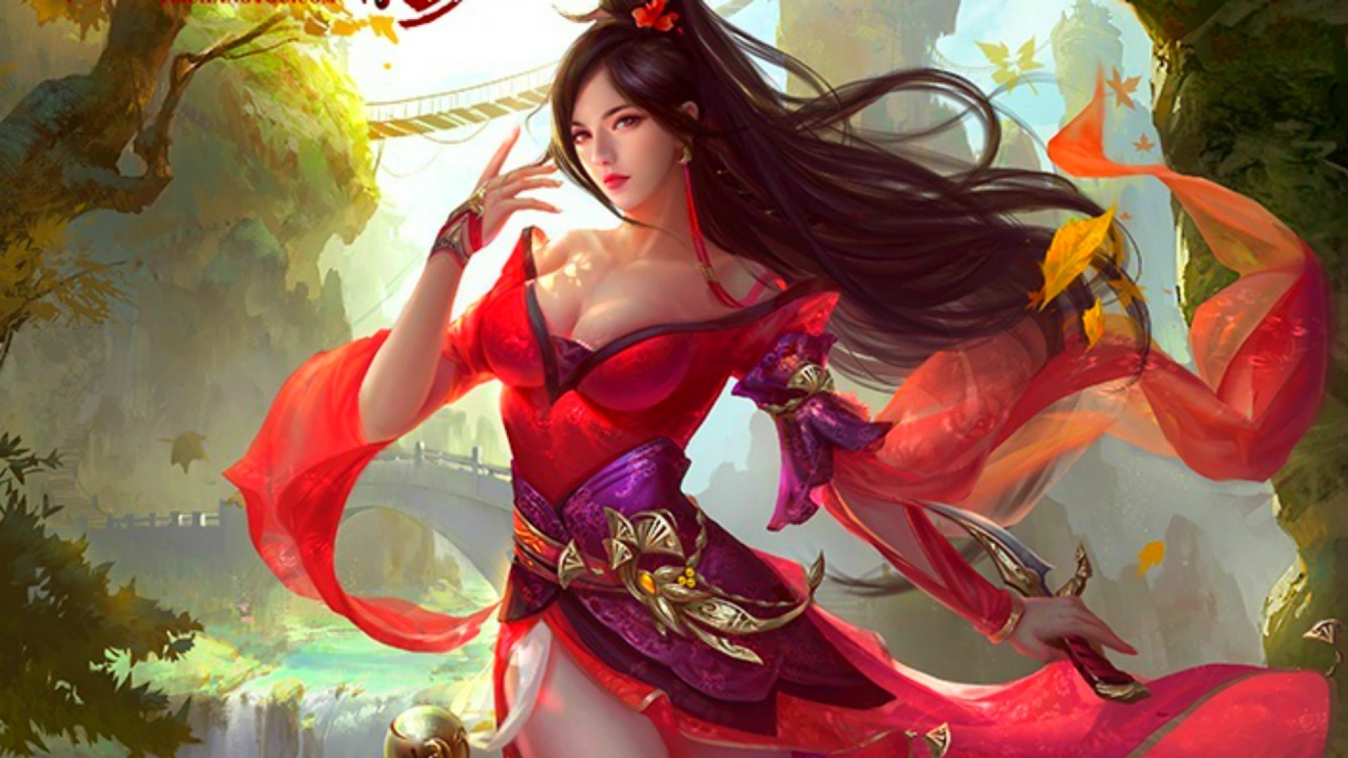 Free download wallpaper Fantasy, Asian, Women Warrior on your PC desktop