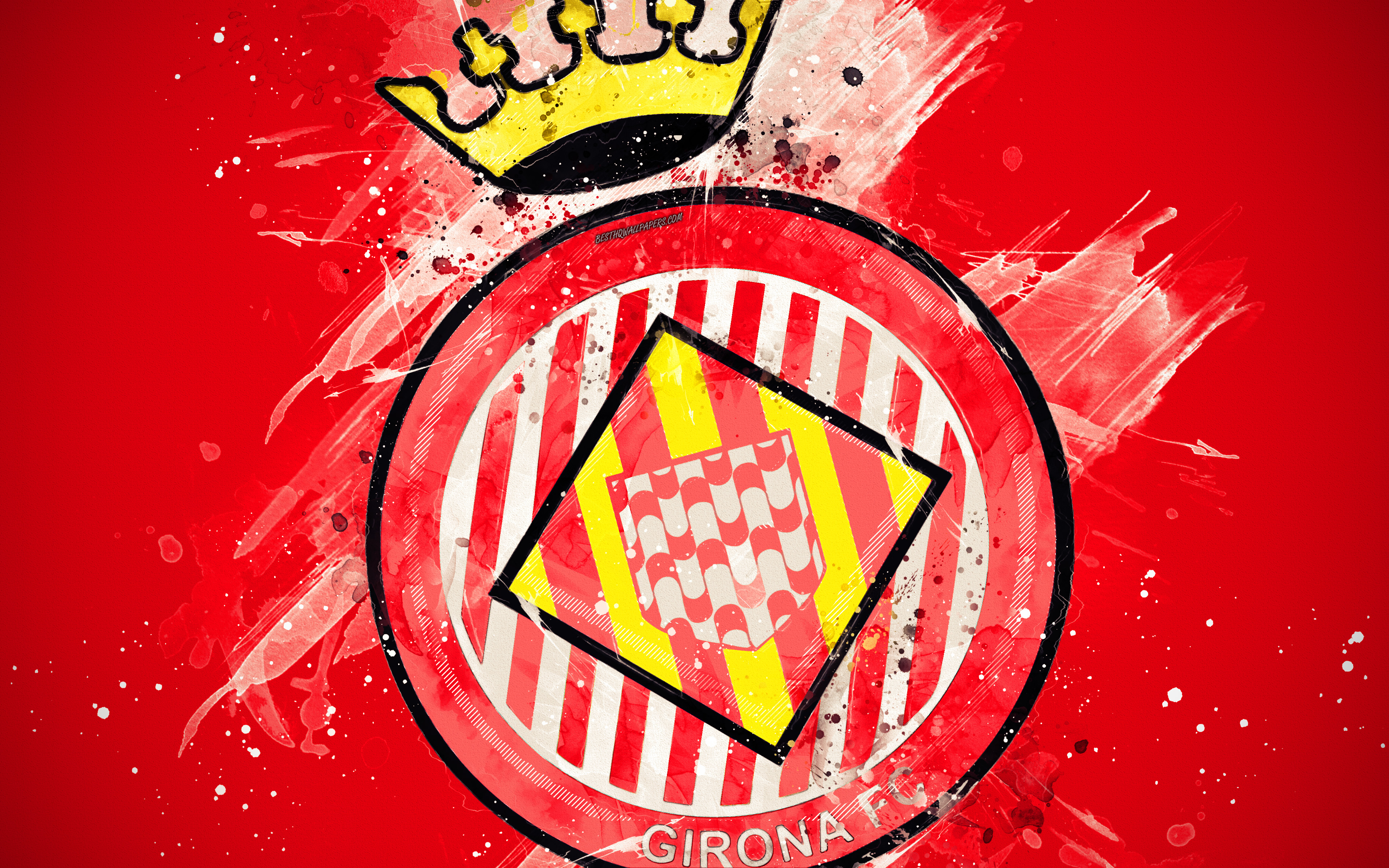 Descarga gratuita de fondo de pantalla para móvil de Fútbol, Logo, Emblema, Deporte, Girona Fc.