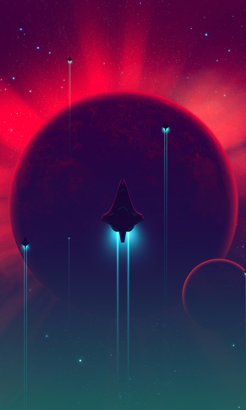 Download mobile wallpaper Space, Planet, Sci Fi, Spaceship for free.