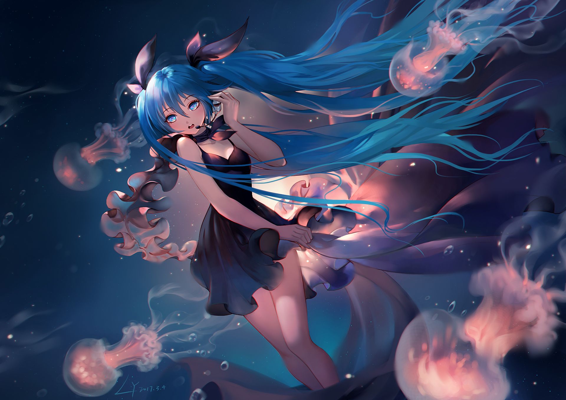 Free download wallpaper Anime, Vocaloid, Hatsune Miku on your PC desktop