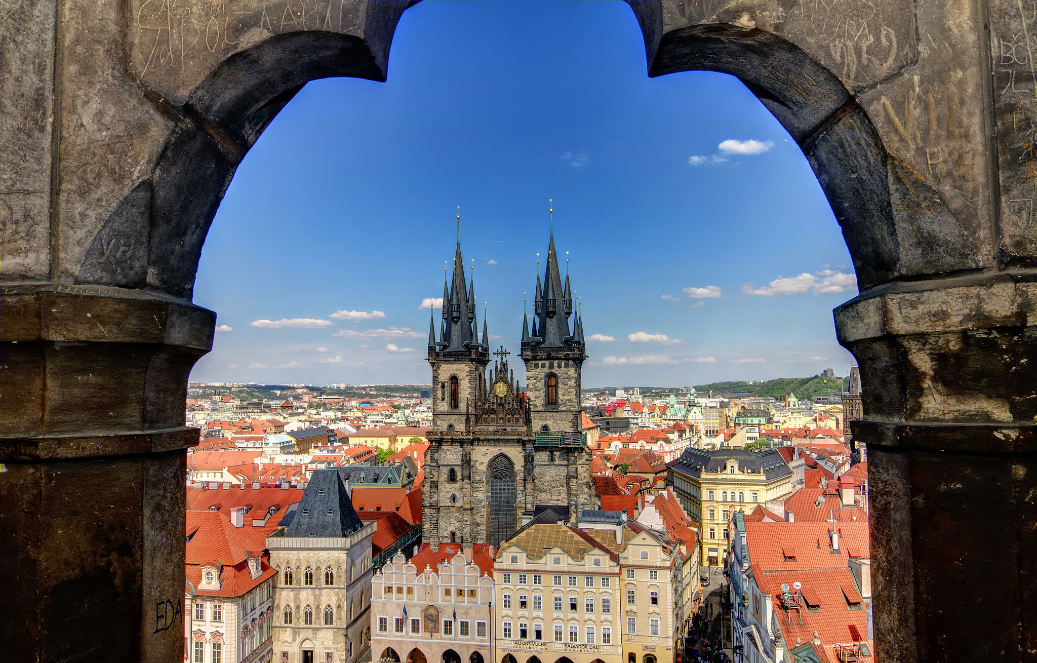 Free download wallpaper Cities, City, Stone, Cityscape, Arch, Prague, Czech Republic, Man Made on your PC desktop