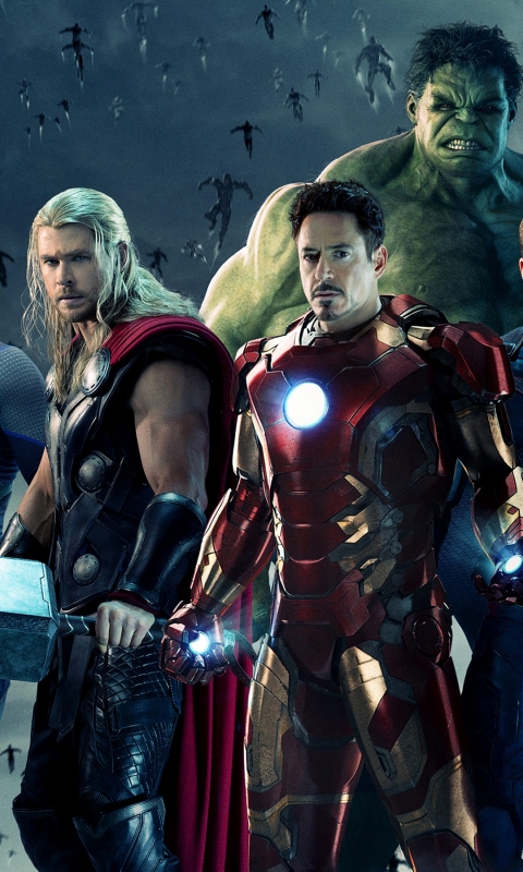 Handy-Wallpaper Hulk, Robert Downey Jr, Filme, Ironman, Rächer, Thor, Die Rächer, Chris Hemsworth, Avengers: Age Of Ultron kostenlos herunterladen.