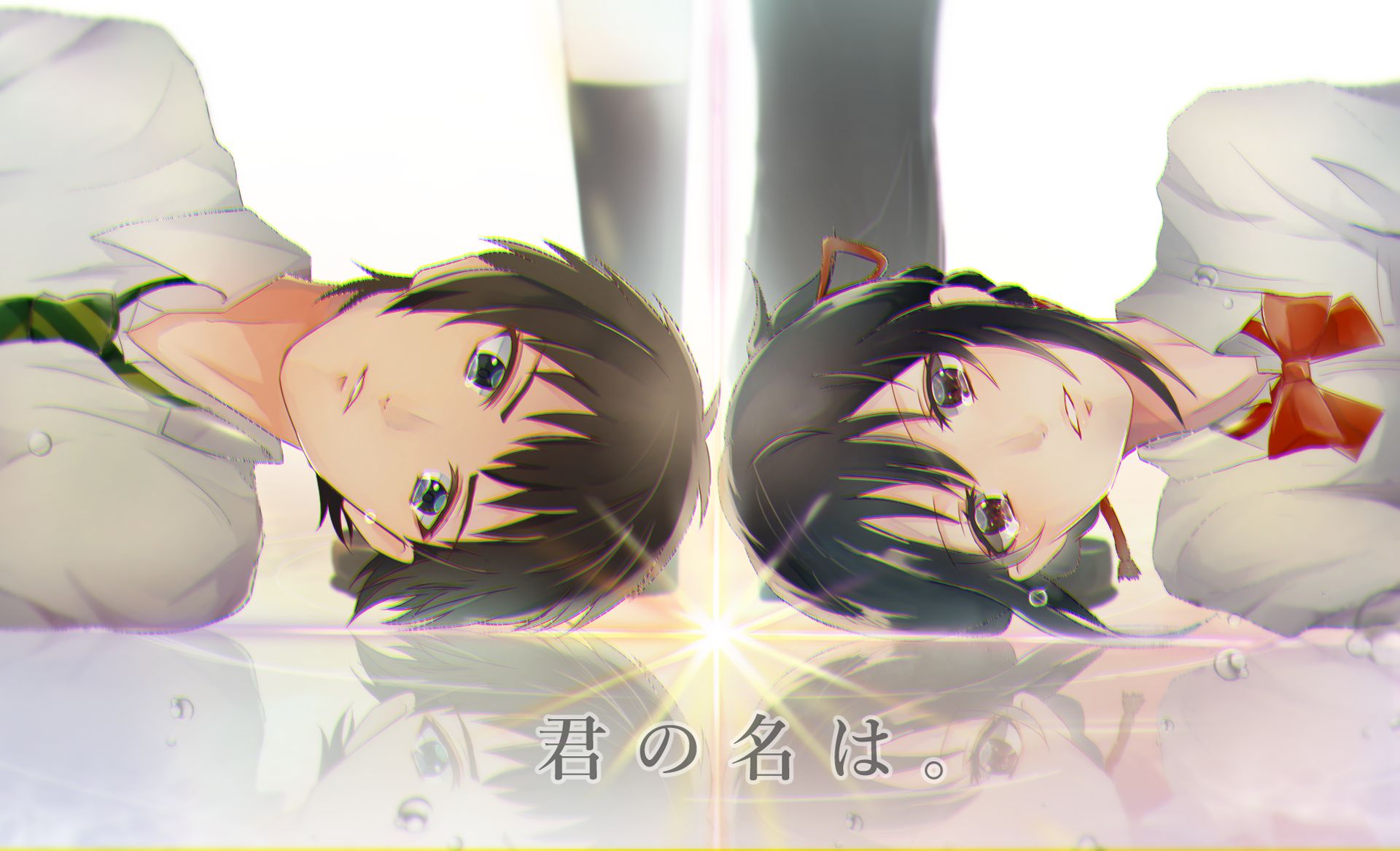 Download mobile wallpaper Anime, Your Name, Kimi No Na Wa, Mitsuha Miyamizu, Taki Tachibana for free.