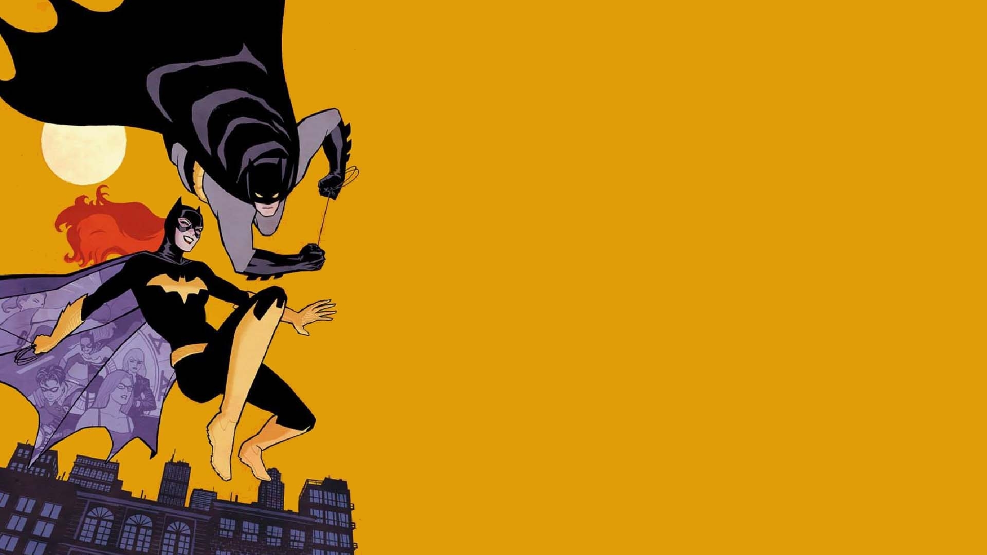 Скачать обои бесплатно Комиксы, Бэтмен, Бэтгёрл картинка на рабочий стол ПК