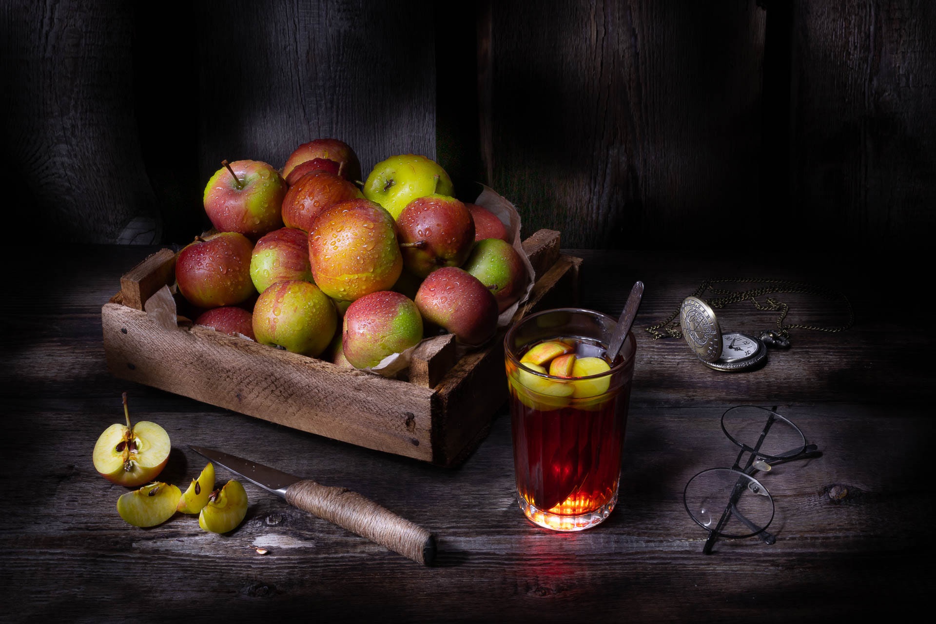 Laden Sie das Frucht, Apfel, Nahrungsmittel, Stillleben, Getränk-Bild kostenlos auf Ihren PC-Desktop herunter