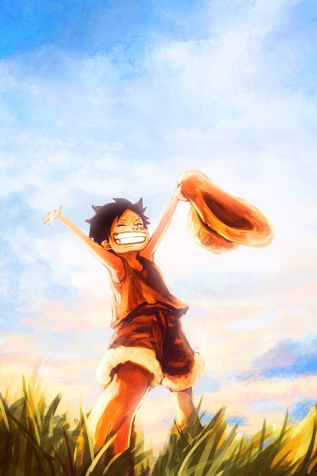 Handy-Wallpaper Animes, One Piece, Affe D Luffy kostenlos herunterladen.