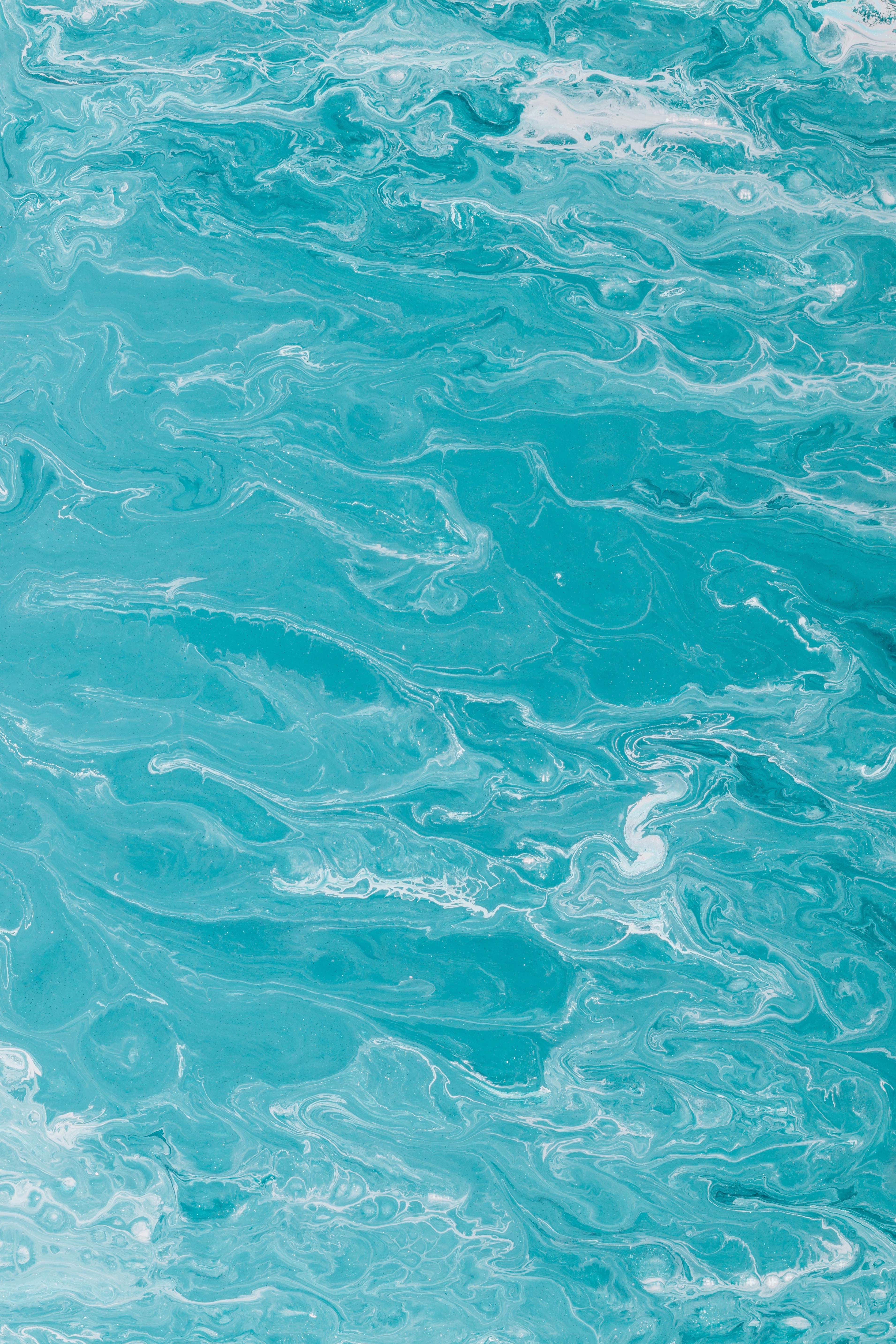 Full HD Wallpaper abstract, blue, divorces, lines, paint, wavy