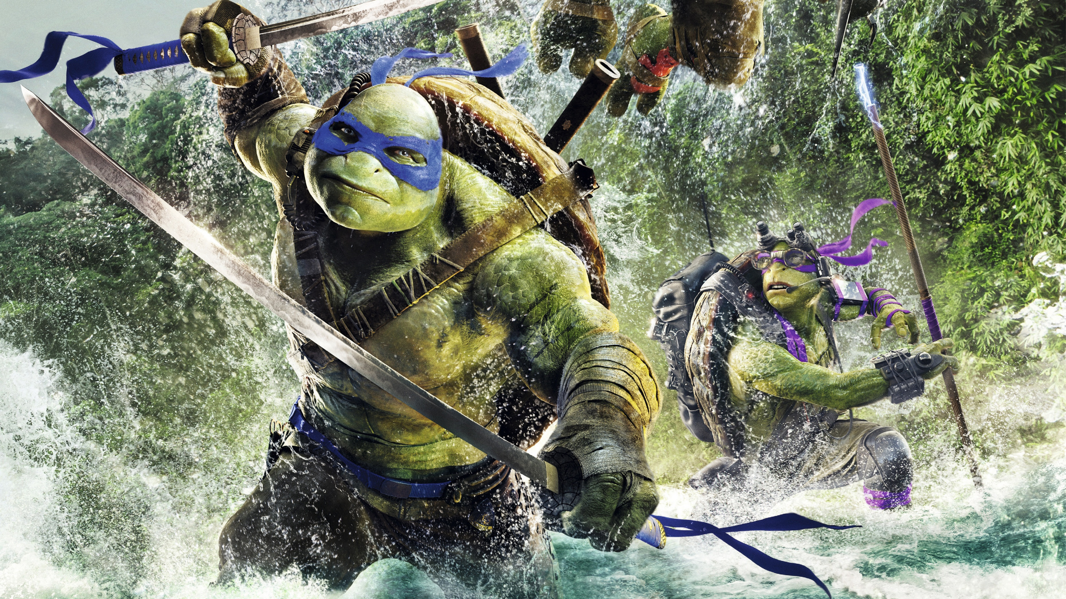 Download mobile wallpaper Teenage Mutant Ninja Turtles, Movie, Donatello (Tmnt), Leonardo (Tmnt), Teenage Mutant Ninja Turtles (2014) for free.