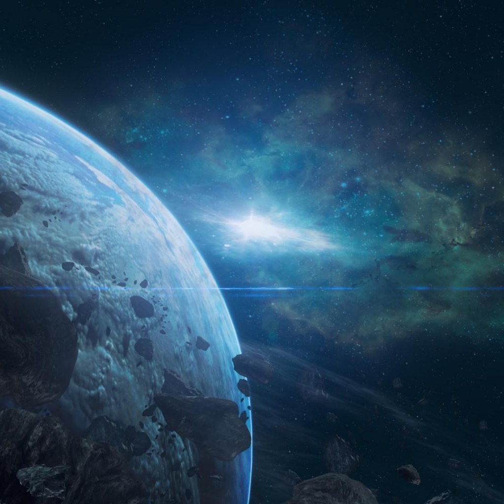 Free download wallpaper Planet, Sci Fi, Meteor on your PC desktop