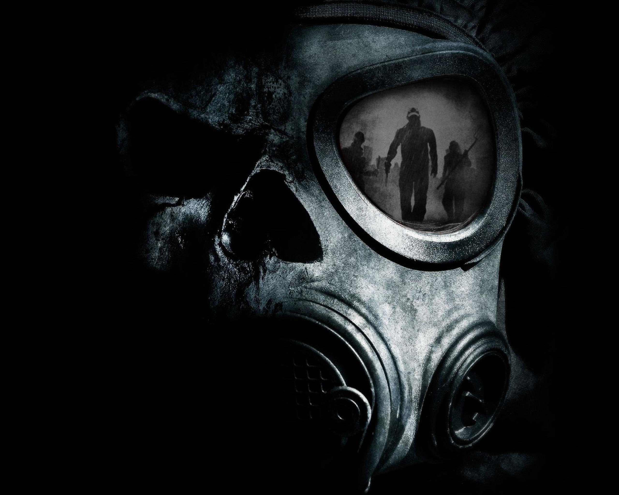 Free download wallpaper Dark, Gas Mask on your PC desktop