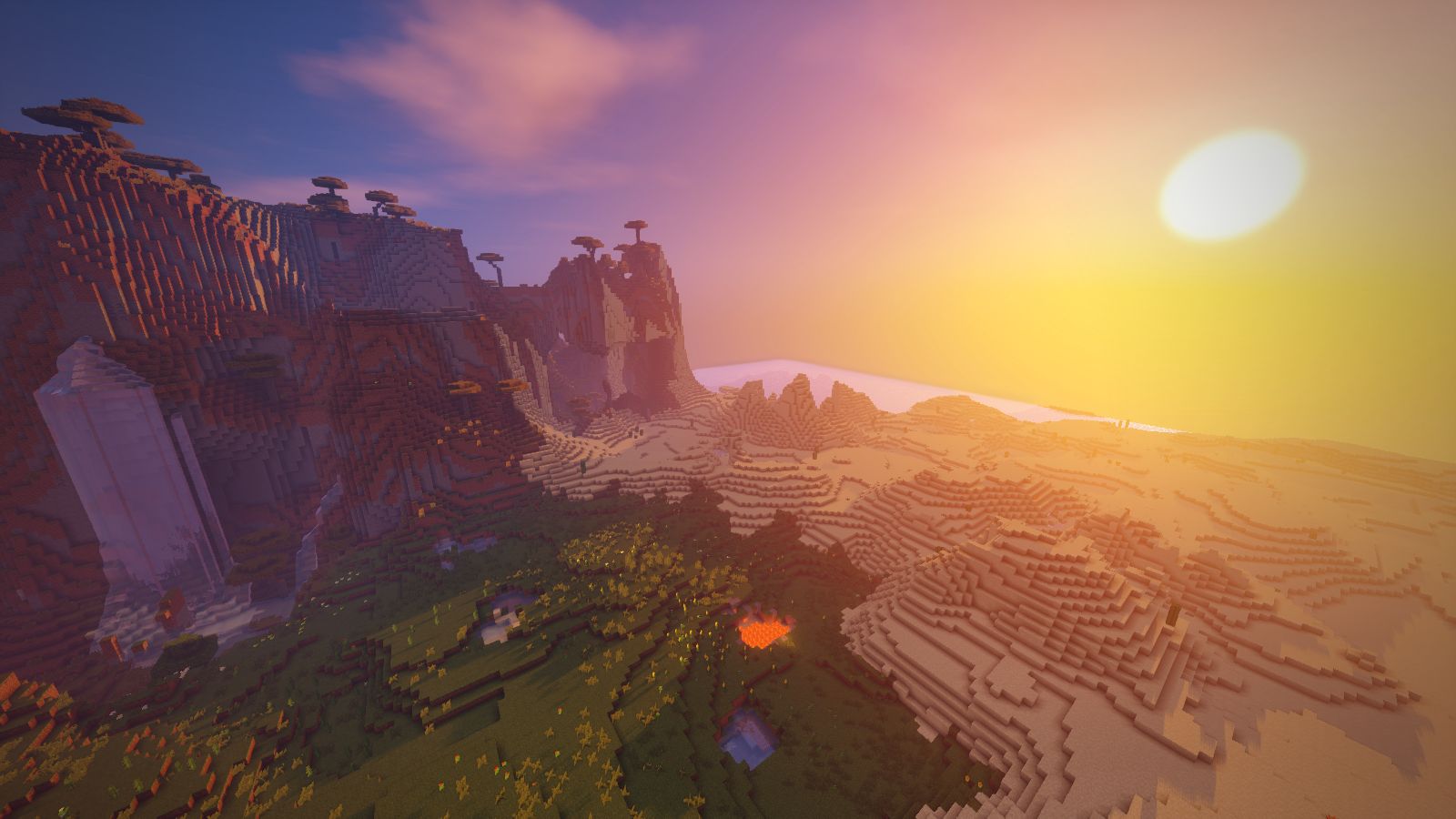Download mobile wallpaper Sunset, Minecraft, Video Game for free.