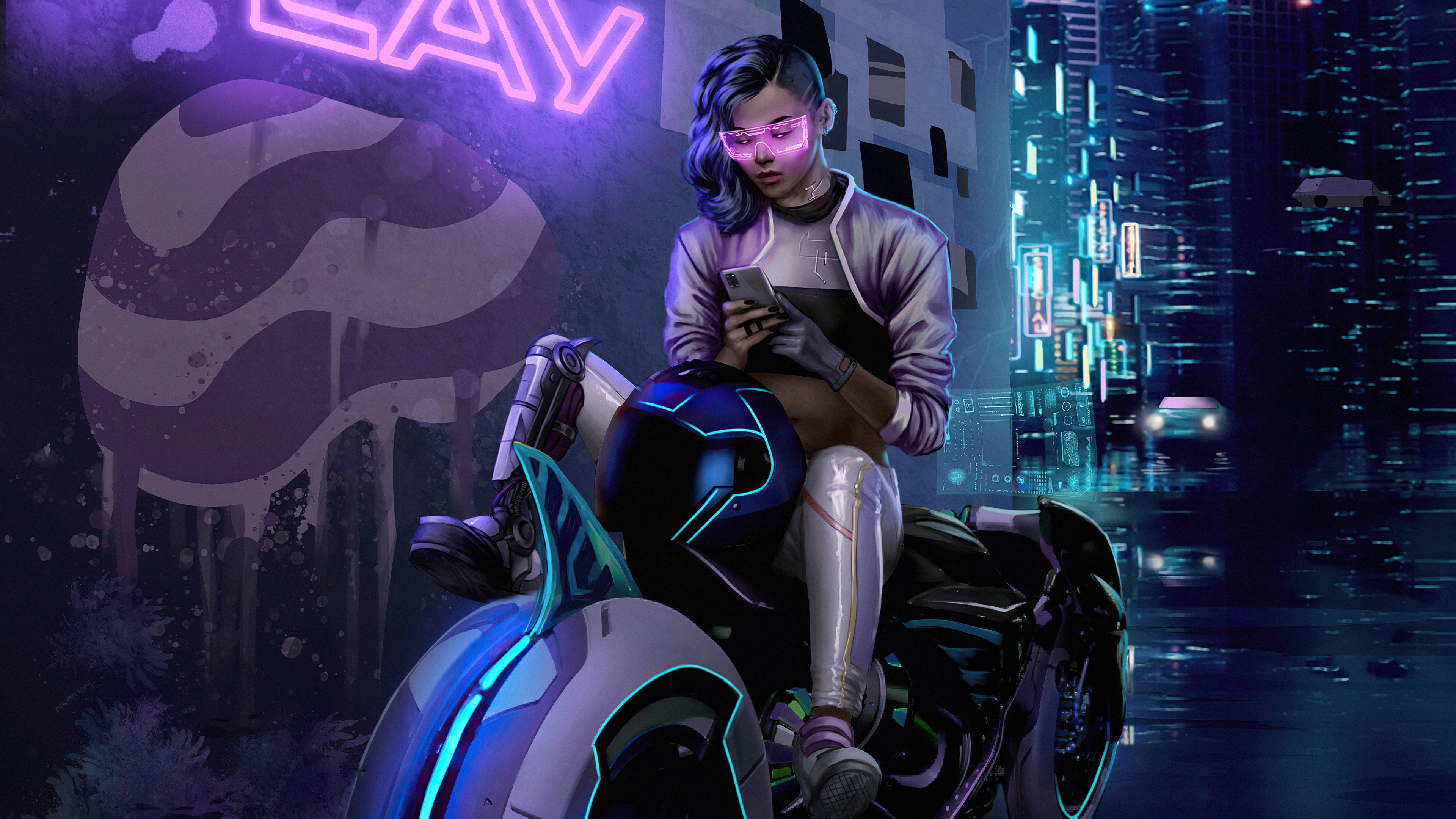 Free download wallpaper Cyberpunk, Sci Fi, Futuristic on your PC desktop