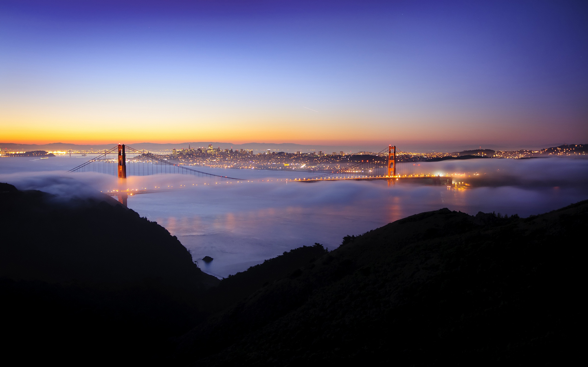 Download mobile wallpaper Golden Gate, Bridges, Man Made, City for free.