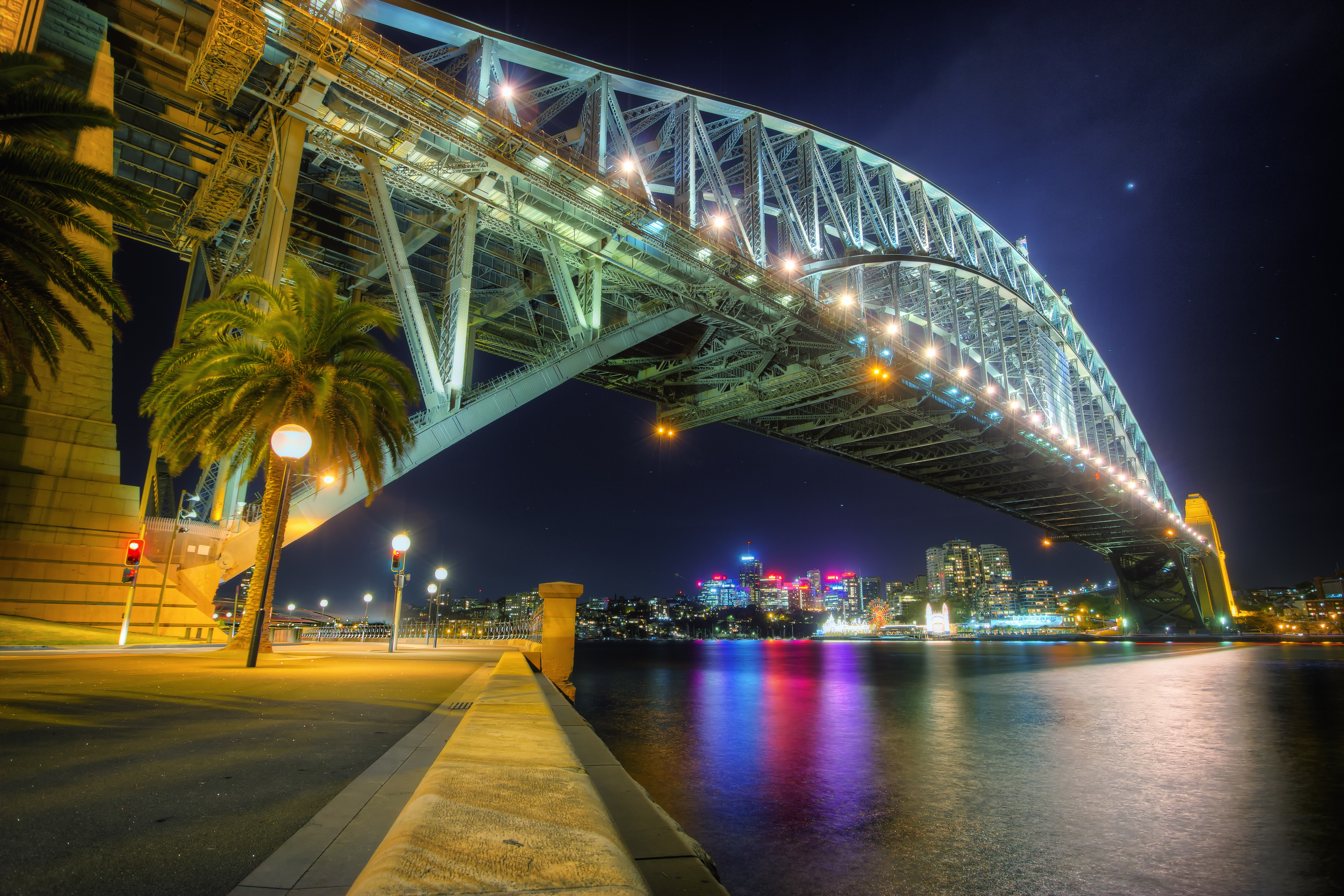 Скачати мобільні шпалери Сіднейський Міст Харбор, Сідней, Мости, Створено Людиною безкоштовно.