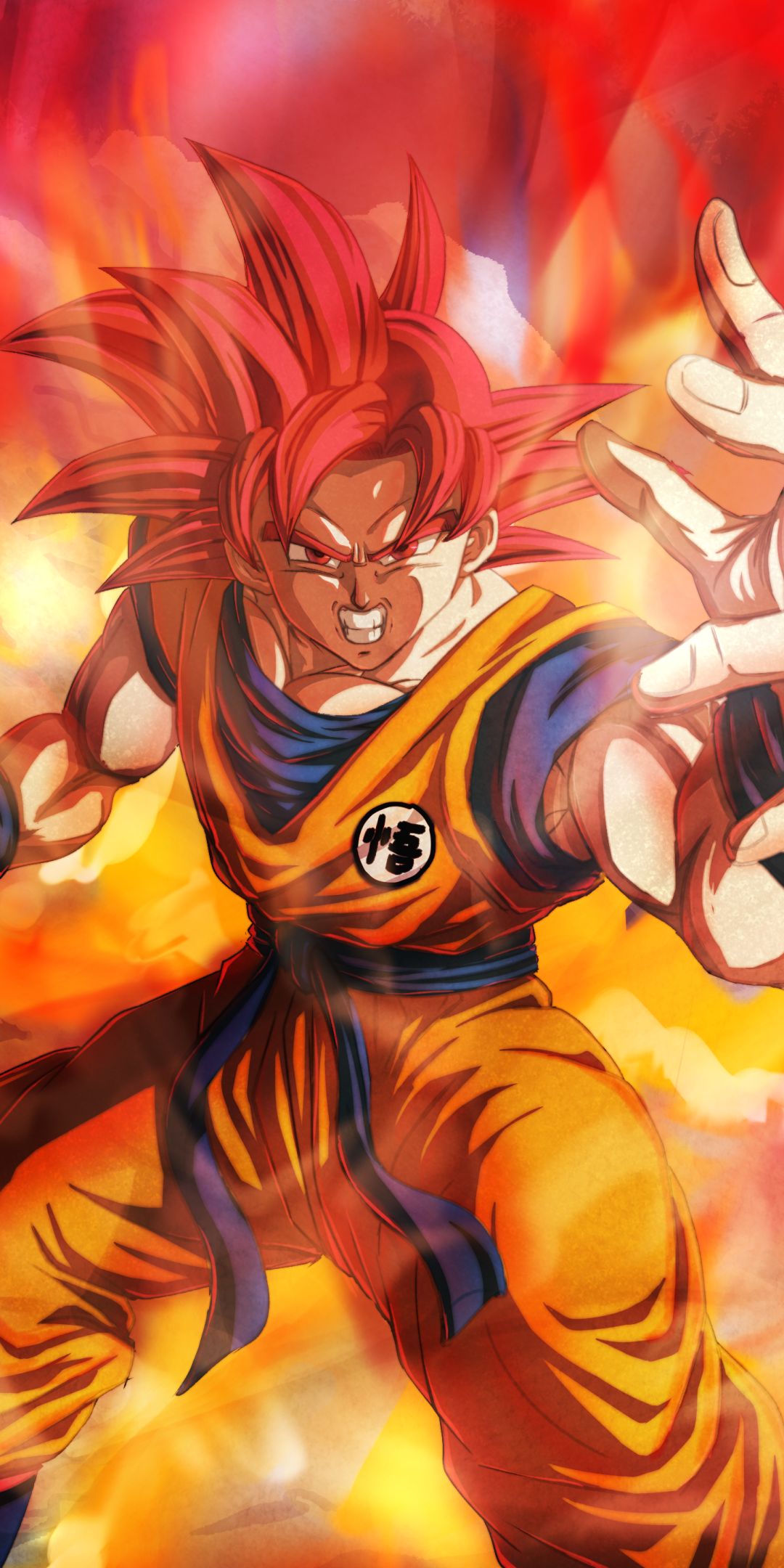 Download mobile wallpaper Anime, Dragon Ball, Goku, Super Saiyan God, Dragon Ball Super for free.