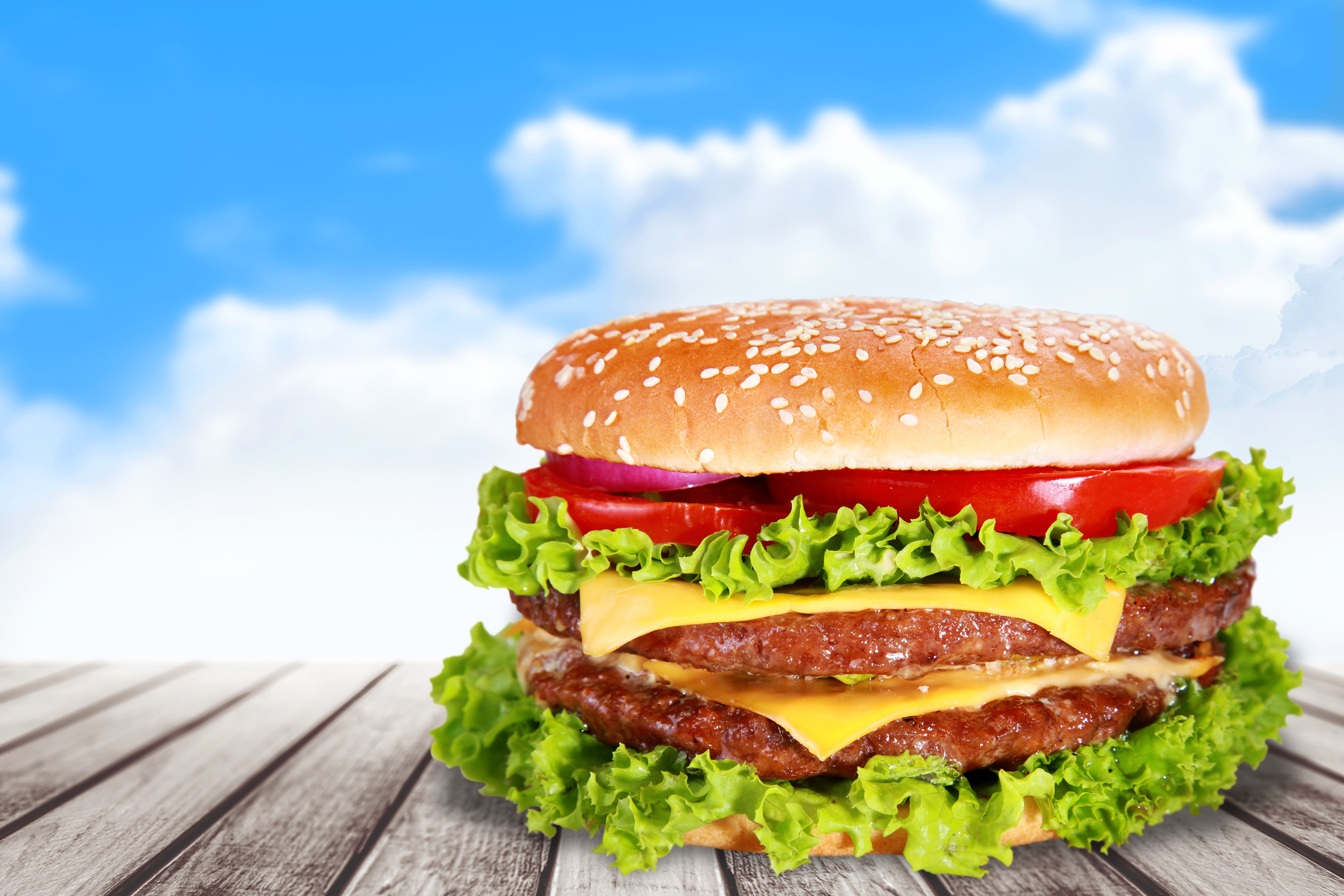 Handy-Wallpaper Hamburger, Nahrungsmittel kostenlos herunterladen.