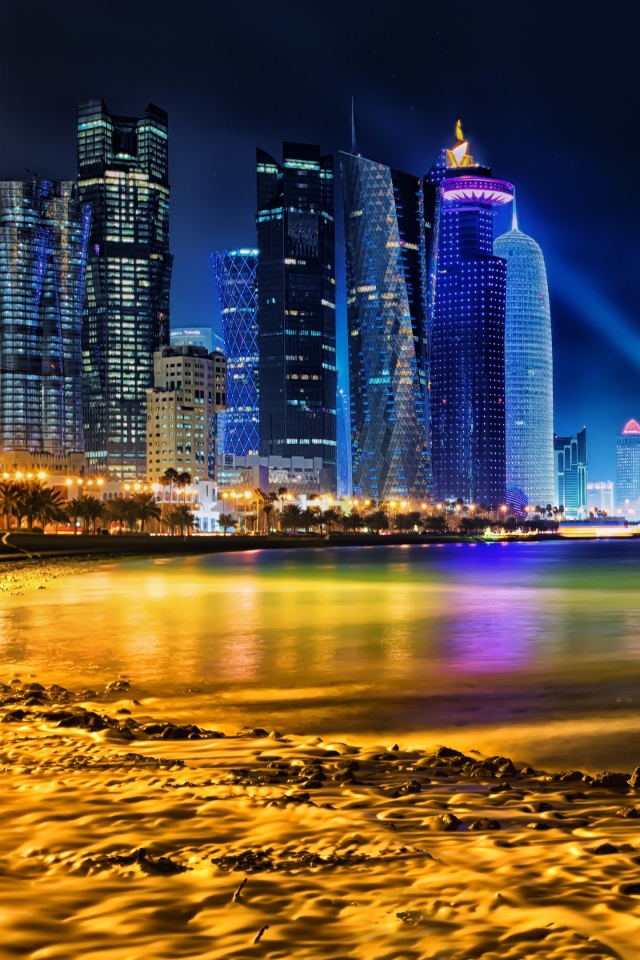 Скачати мобільні шпалери Міста, Доха, Катар, Створено Людиною безкоштовно.