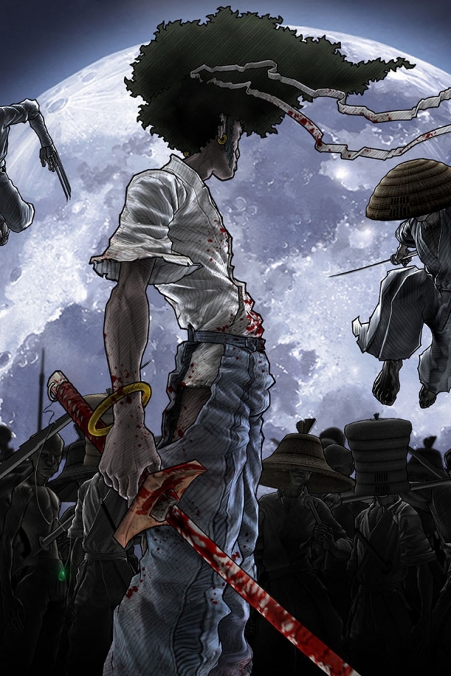 Handy-Wallpaper Animes, Afro Samurai kostenlos herunterladen.