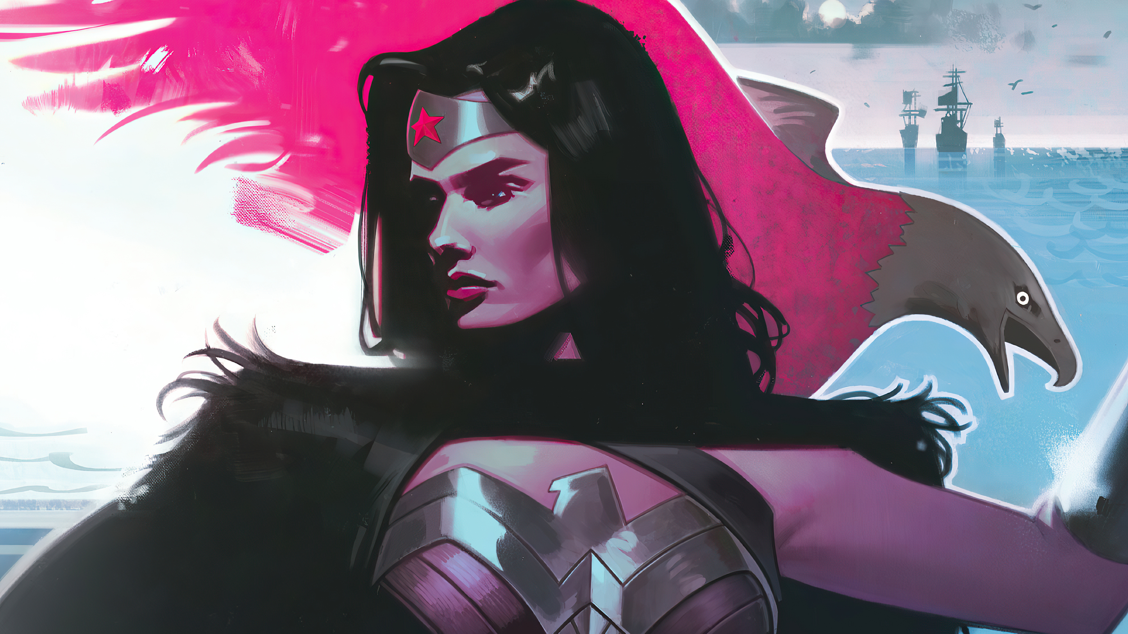 Free download wallpaper Comics, Black Hair, Dc Comics, Wonder Woman on your PC desktop