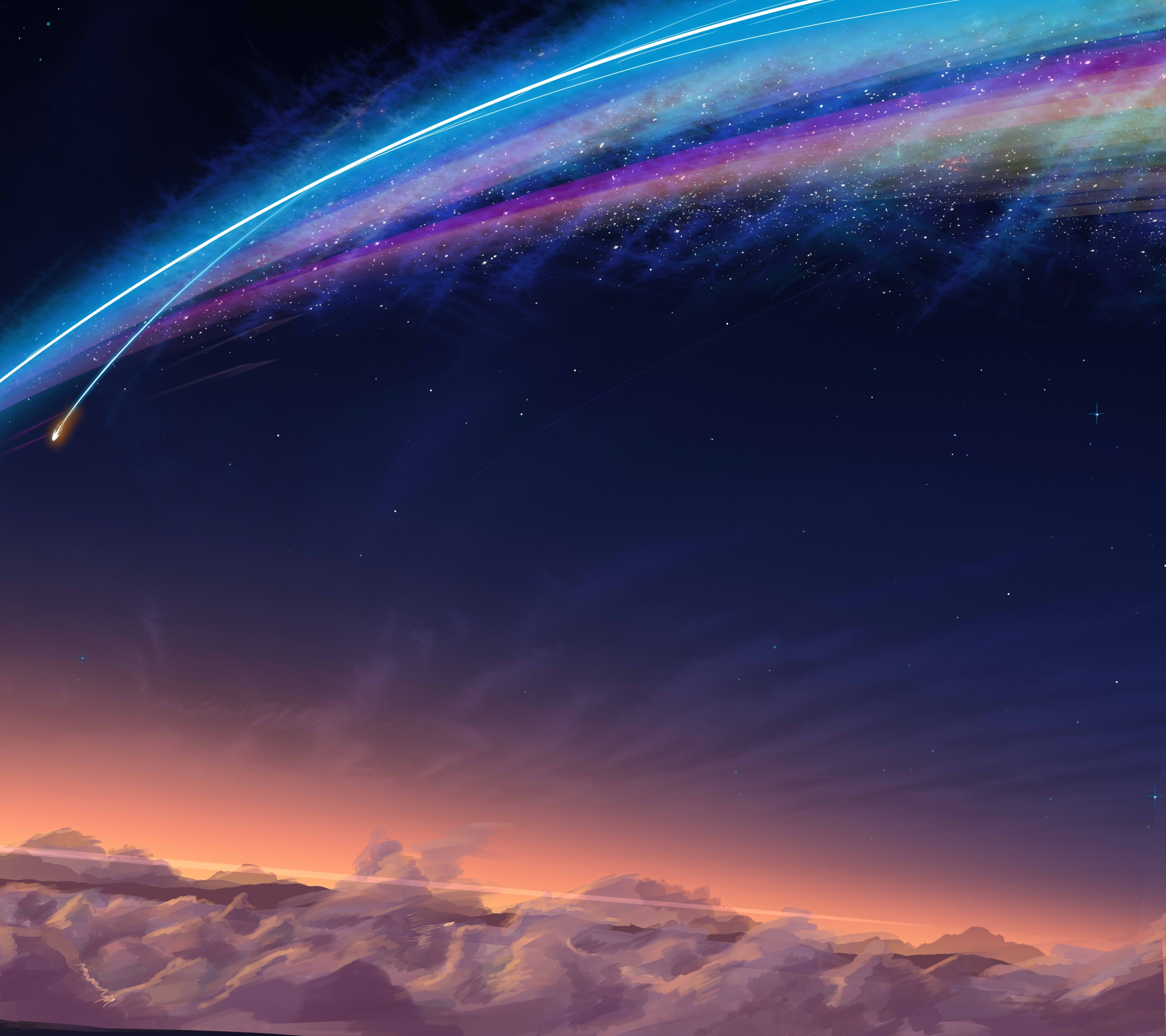 Laden Sie das Animes, Your Name Gestern Heute Und Für Immer, Kimi No Na Wa, Mitsuha Miyamizu, Taki Tachibana-Bild kostenlos auf Ihren PC-Desktop herunter