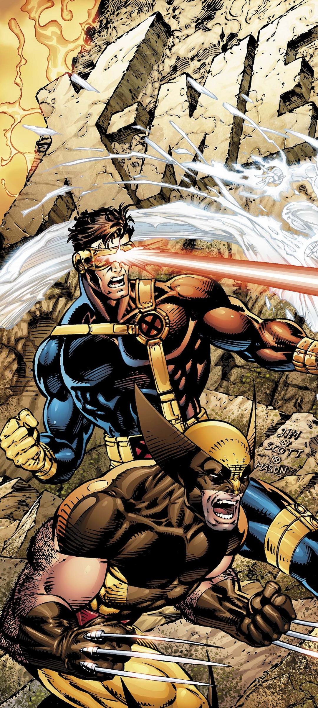 Download mobile wallpaper X Men, Wolverine, Comics, Cyclops (Marvel Comics), Scott Summers for free.