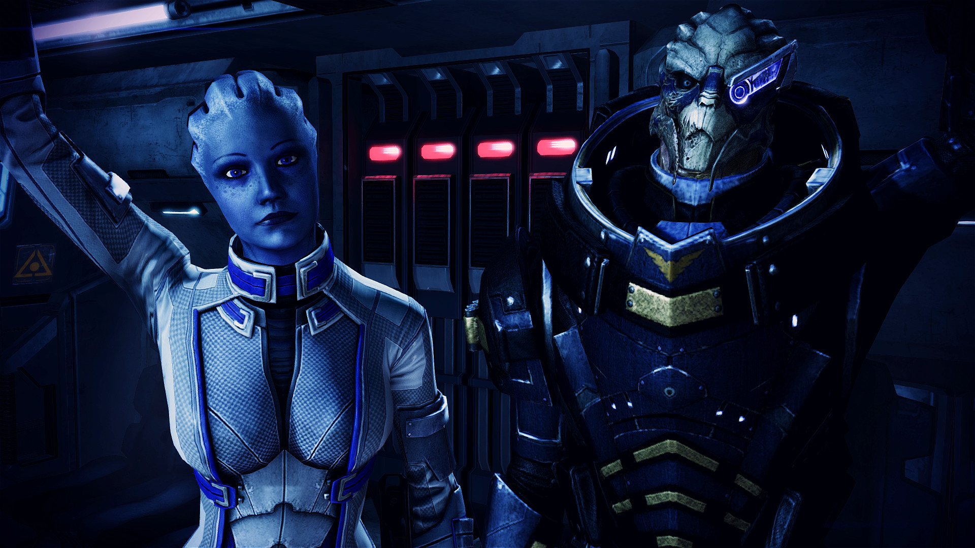 Descarga gratis la imagen Mass Effect, Videojuego, Garrus Vakarian, Liara T'soni en el escritorio de tu PC