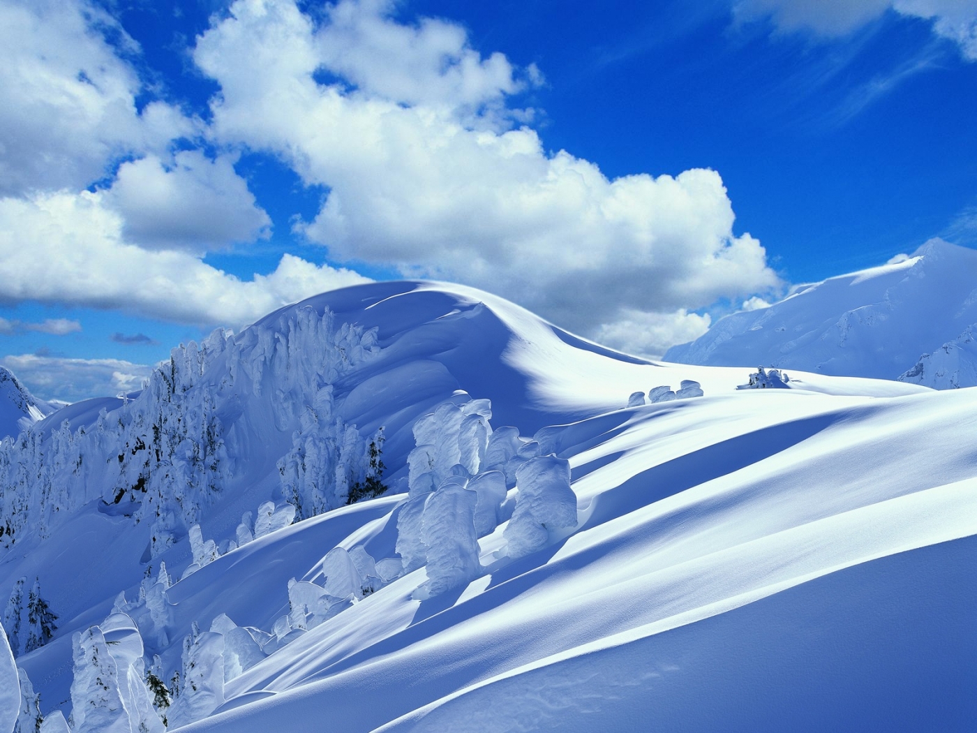 Скачать обои бесплатно Снег, Горы, Пейзаж картинка на рабочий стол ПК
