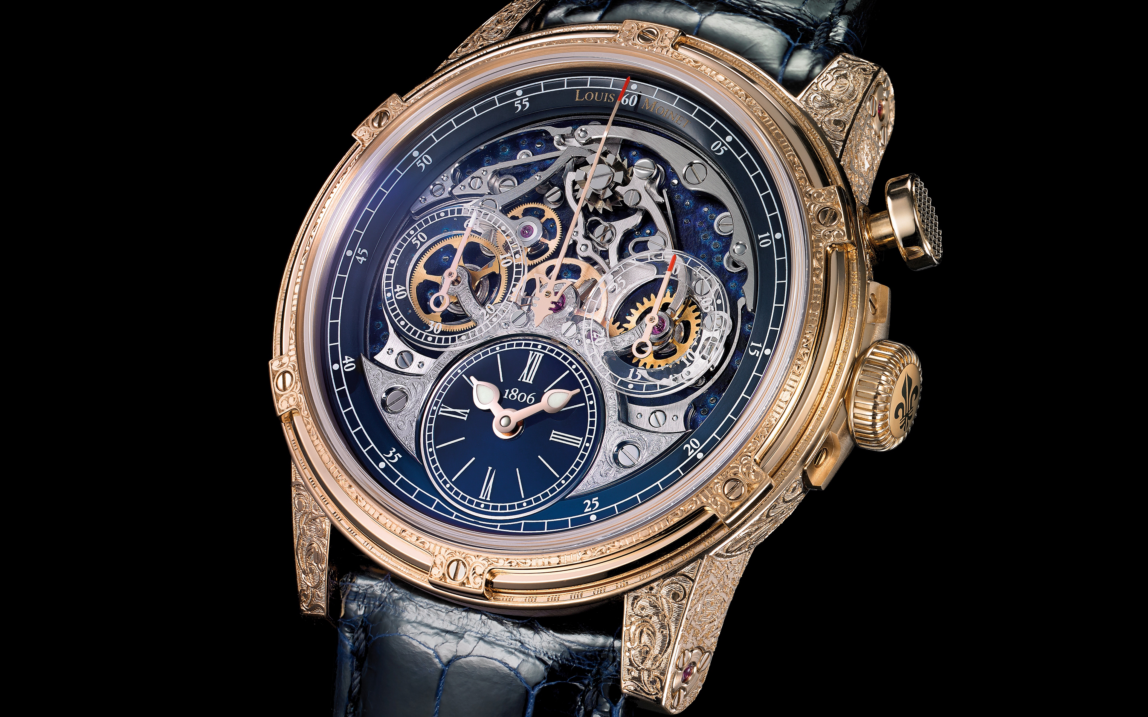 Download mobile wallpaper Watch, Man Made, Louis Moinet for free.