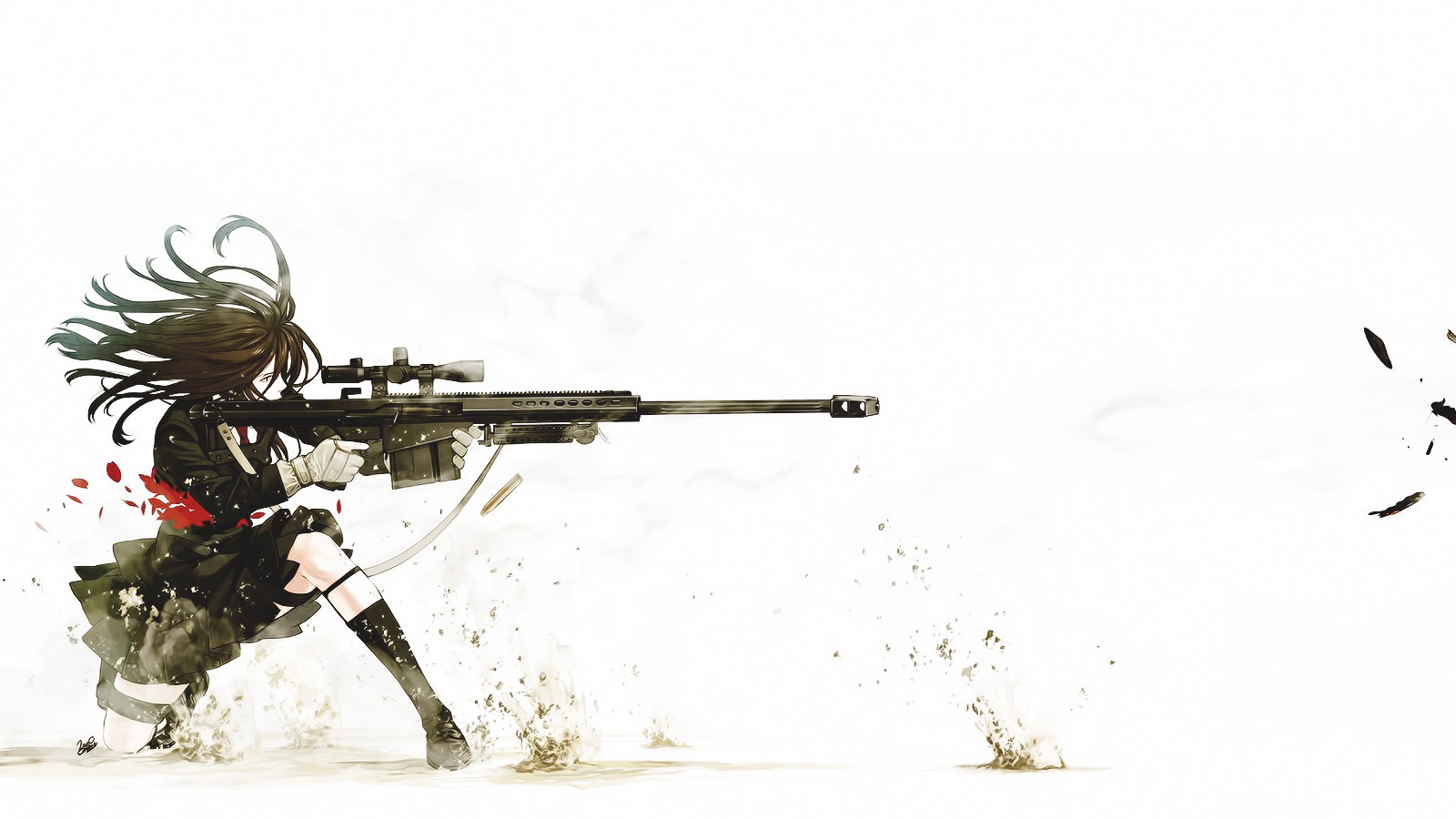 Free download wallpaper Anime, Original, Sniper on your PC desktop