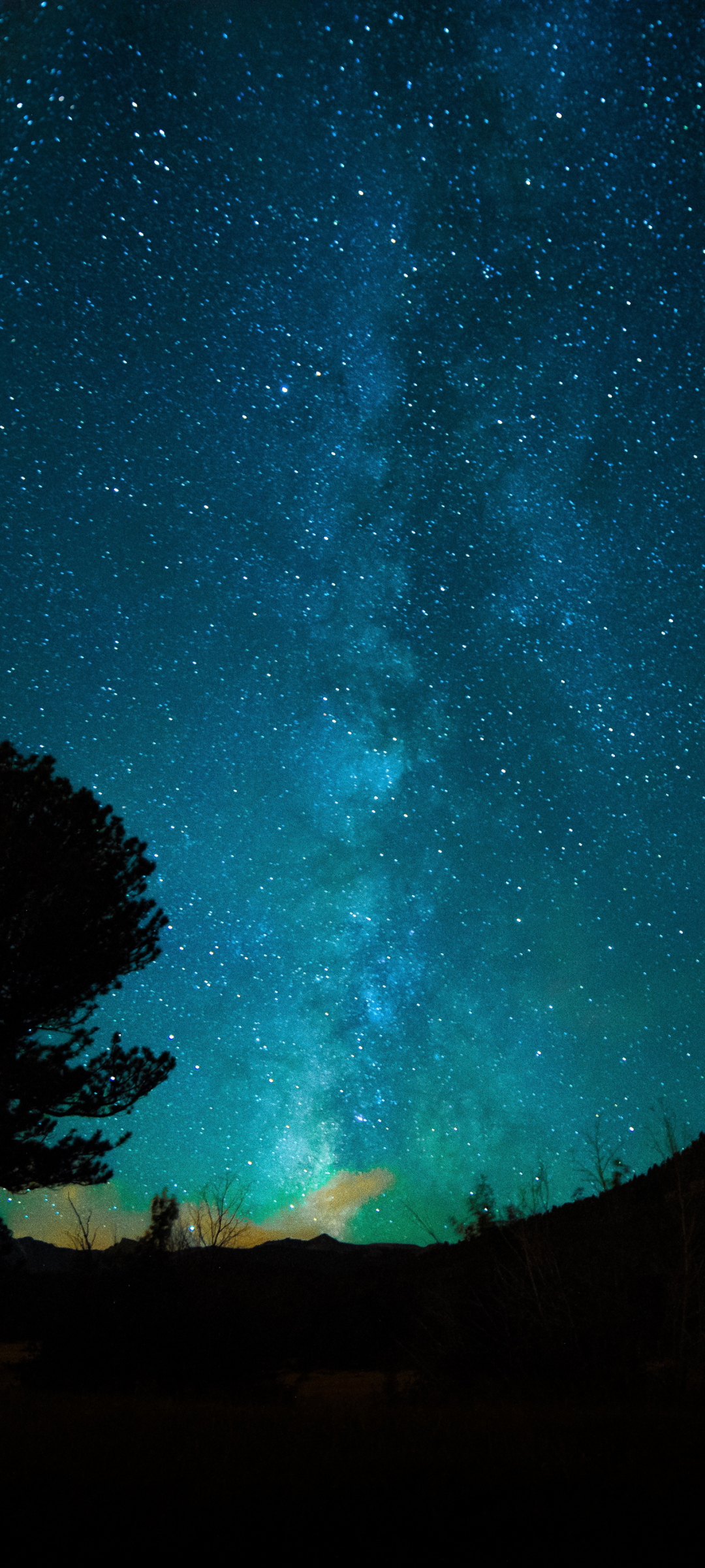 Download mobile wallpaper Nature, Stars, Night, Starry Sky, Milky Way, Sci Fi for free.