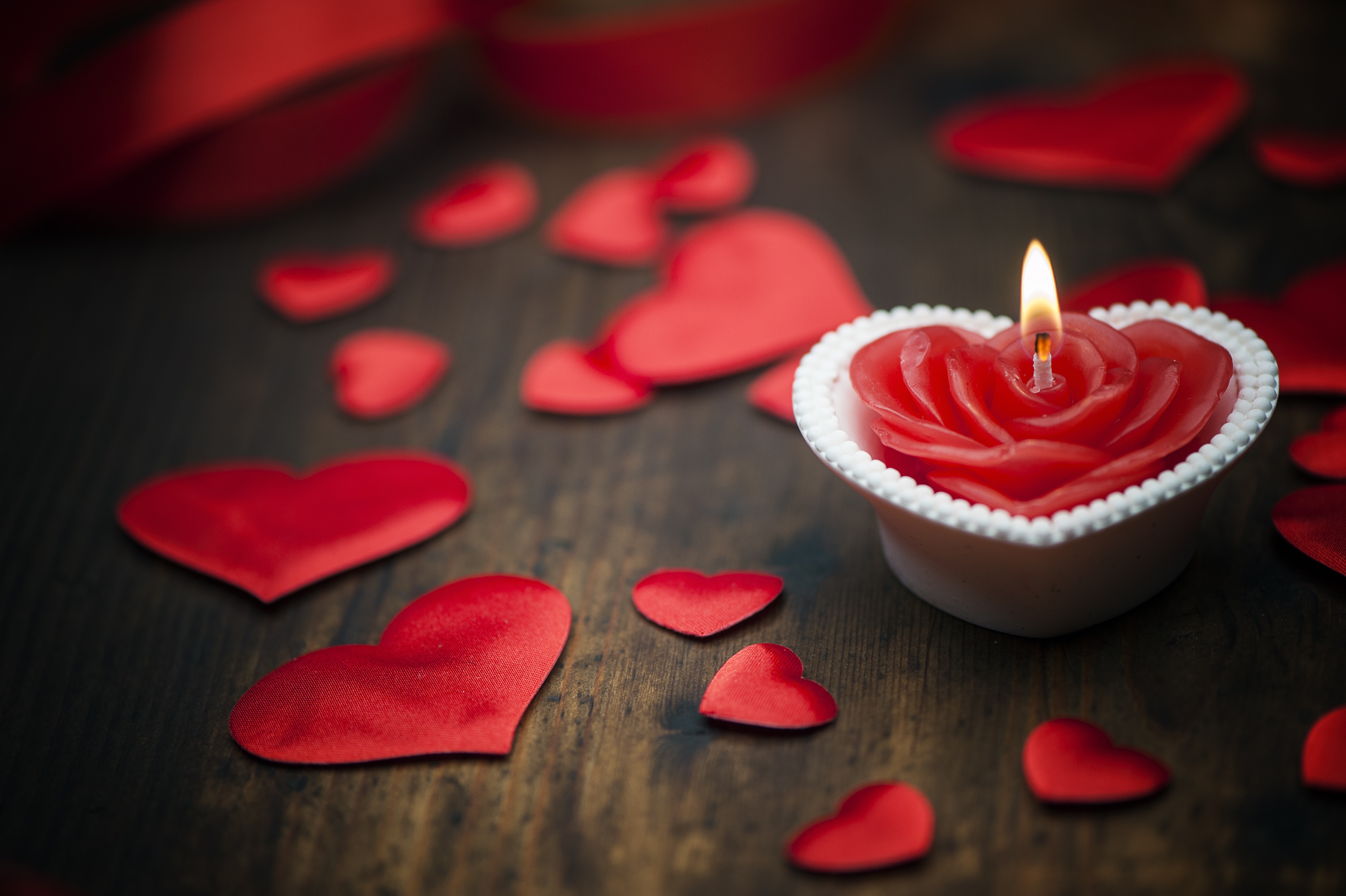 Download mobile wallpaper Valentine's Day, Love, Holiday, Heart, Candle, Heart Shaped for free.