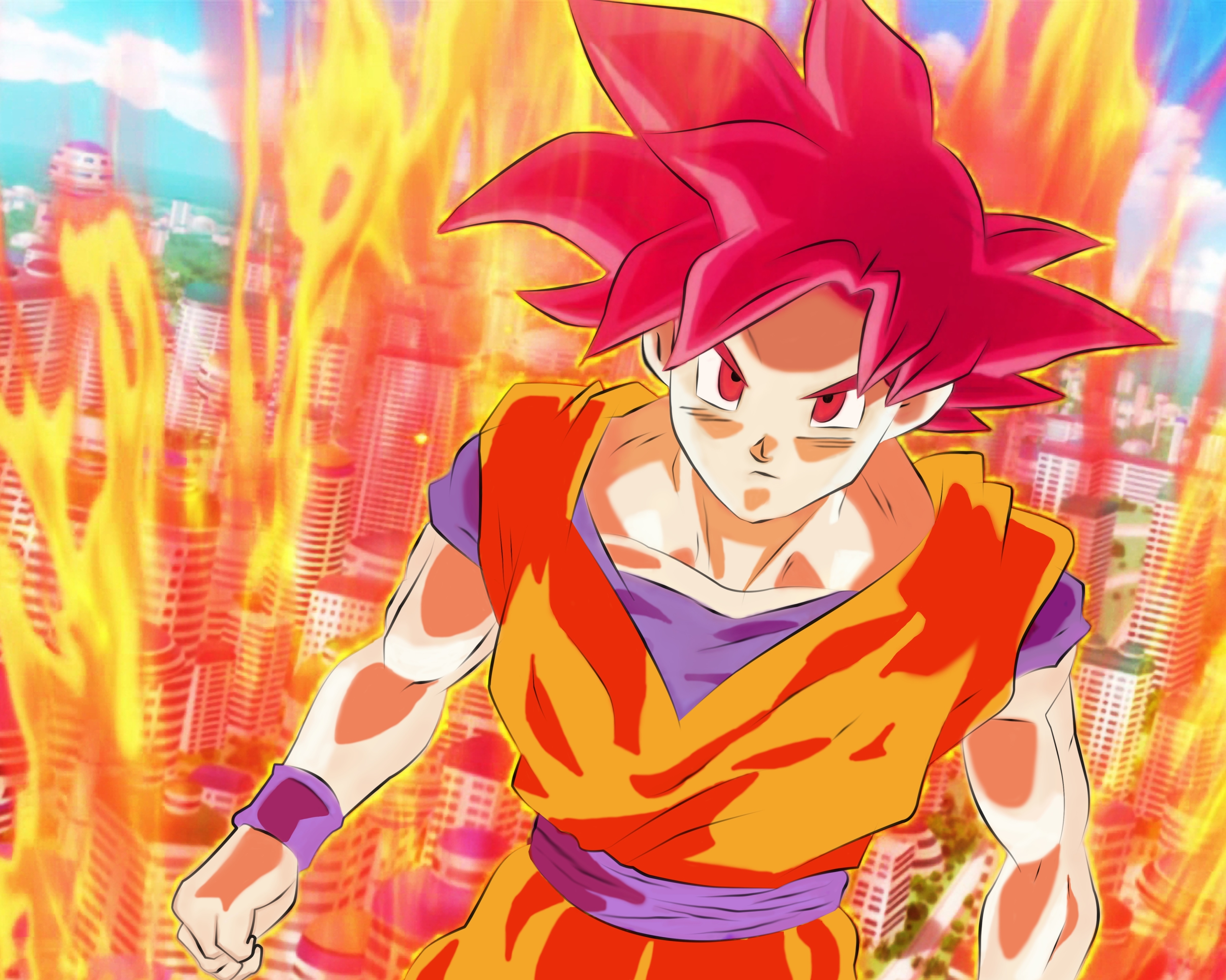 Laden Sie das Dragon Ball, Animes, Son Goku, Dragonball Z, Super Saiyajin-Bild kostenlos auf Ihren PC-Desktop herunter