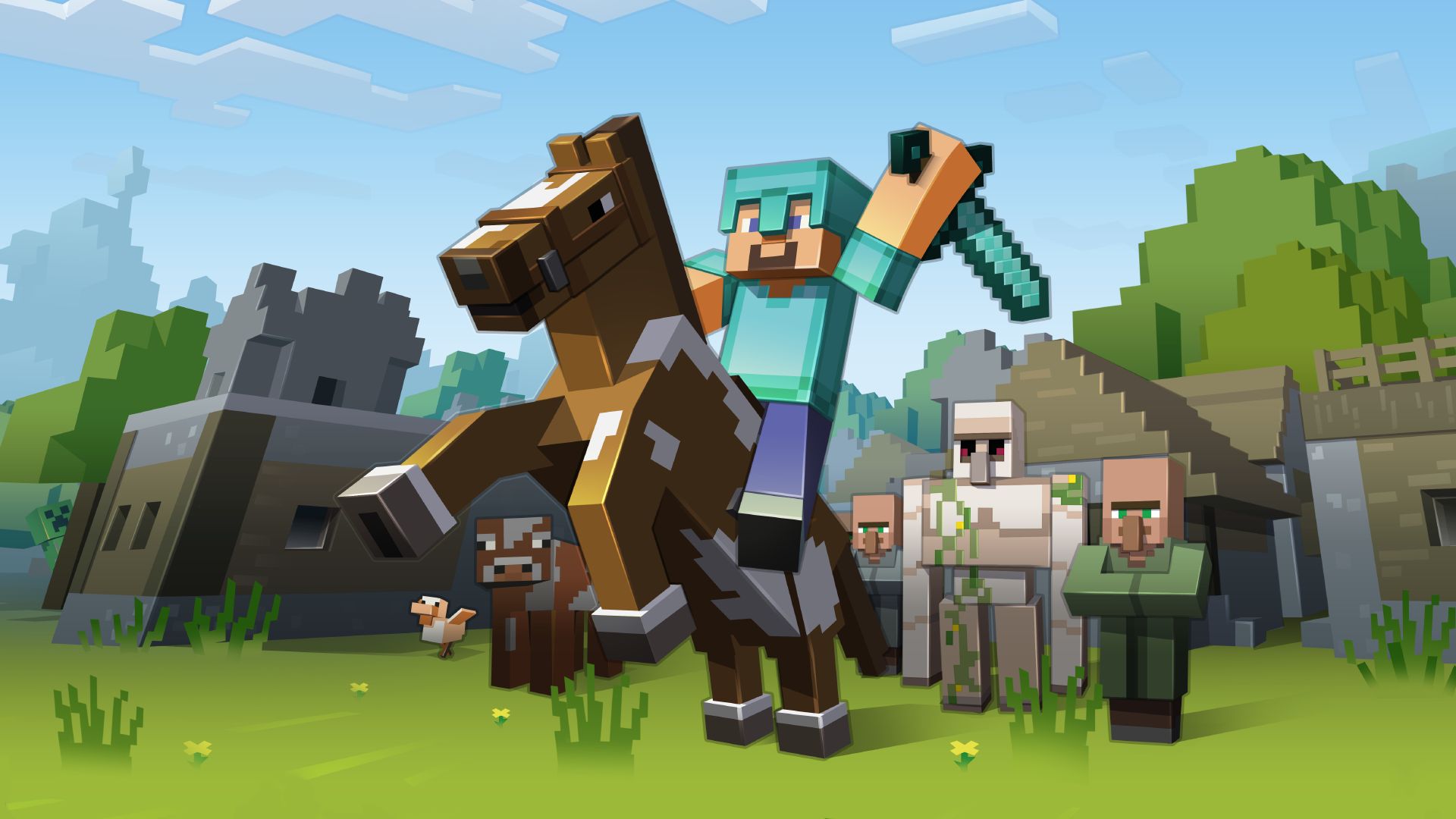 Laden Sie das Minecraft, Computerspiele-Bild kostenlos auf Ihren PC-Desktop herunter