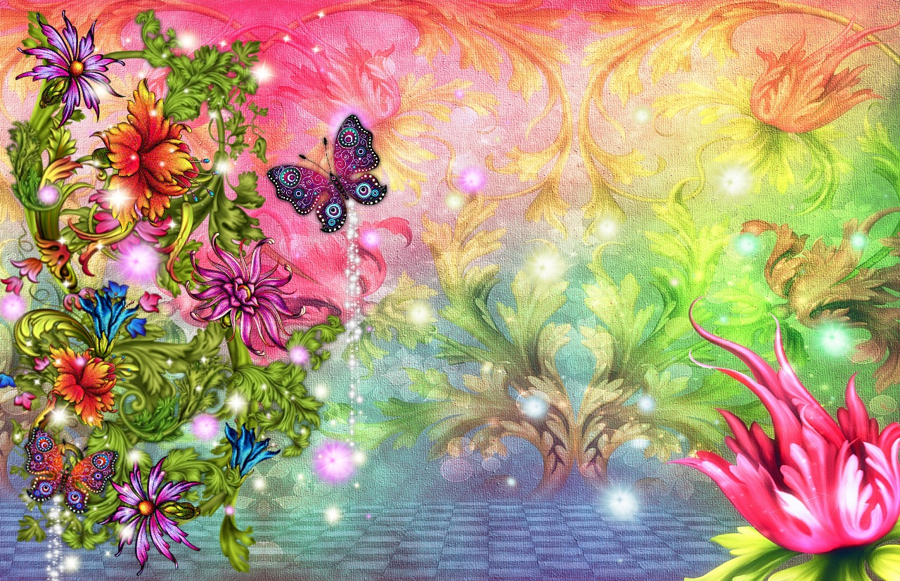 Laden Sie das Fantasie, Sterne, Schmetterling, Künstlerisch-Bild kostenlos auf Ihren PC-Desktop herunter