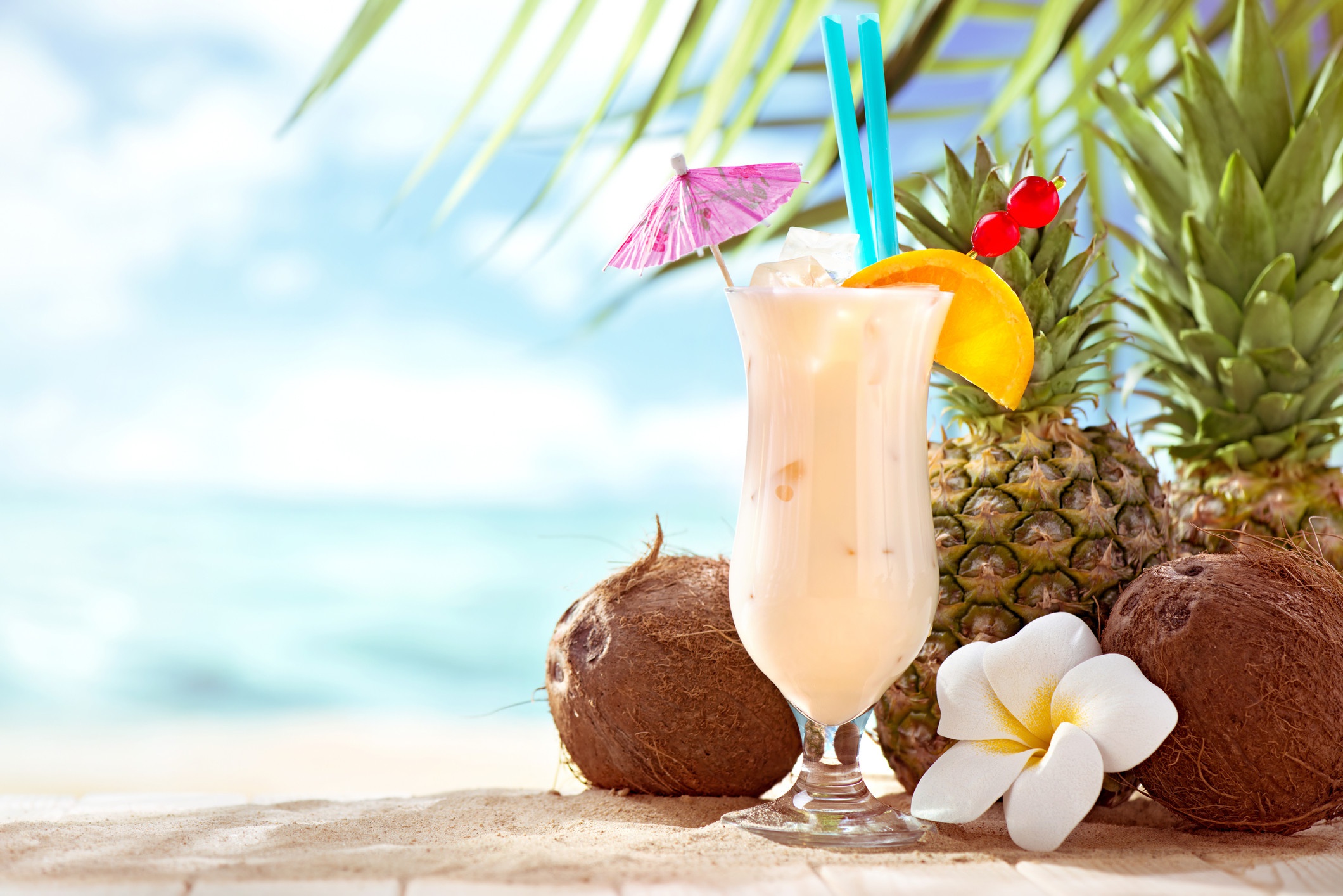 food, cocktail, coconut, drink, pineapple