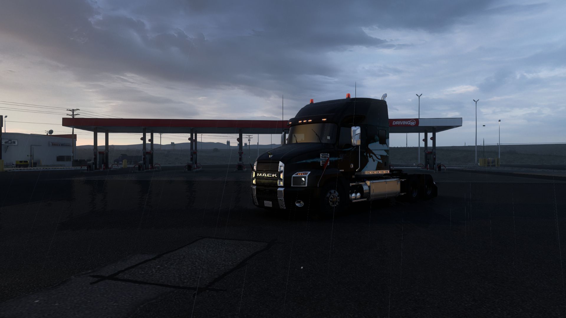 1053422 descargar fondo de pantalla videojuego, american truck simulator, camiones mack: protectores de pantalla e imágenes gratis