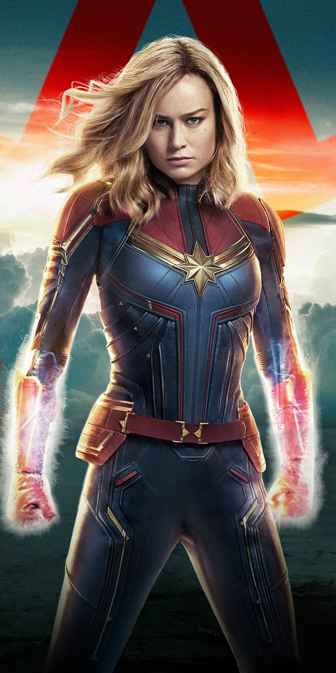 Handy-Wallpaper Filme, Captain Marvel, Brie Larson kostenlos herunterladen.